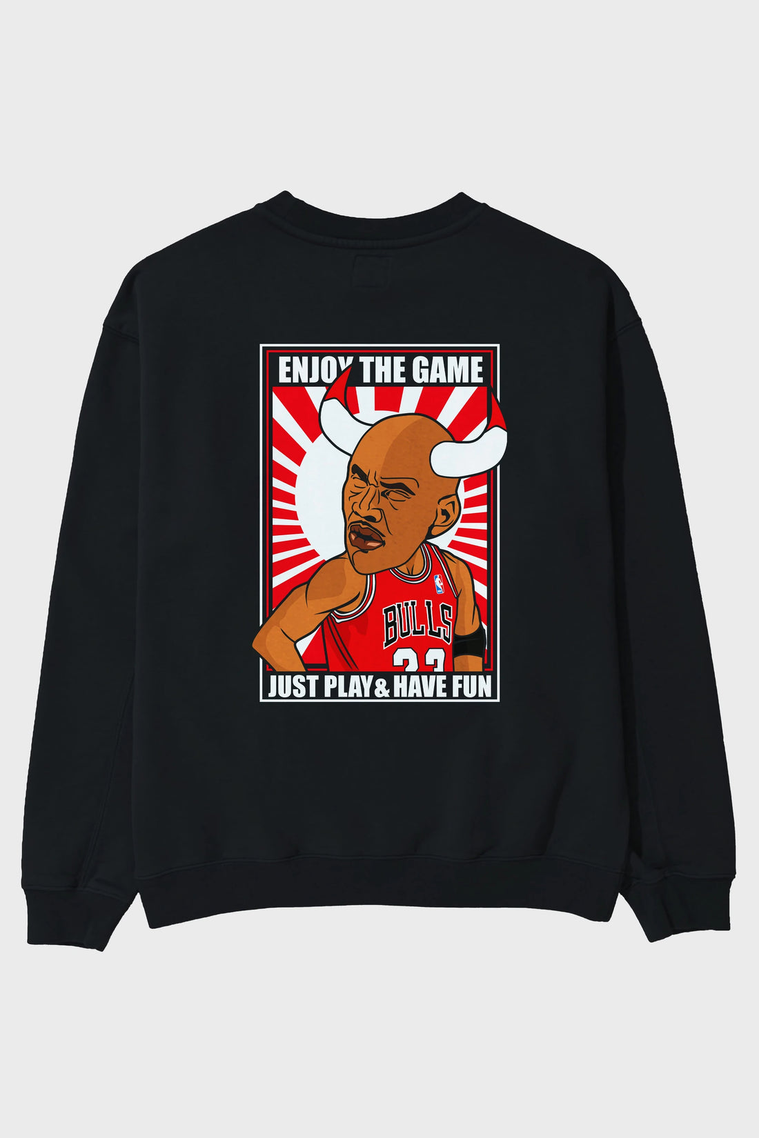 Michael Jordan Arka Baskılı Oversize Sweatshirt Erkek Kadın Unisex