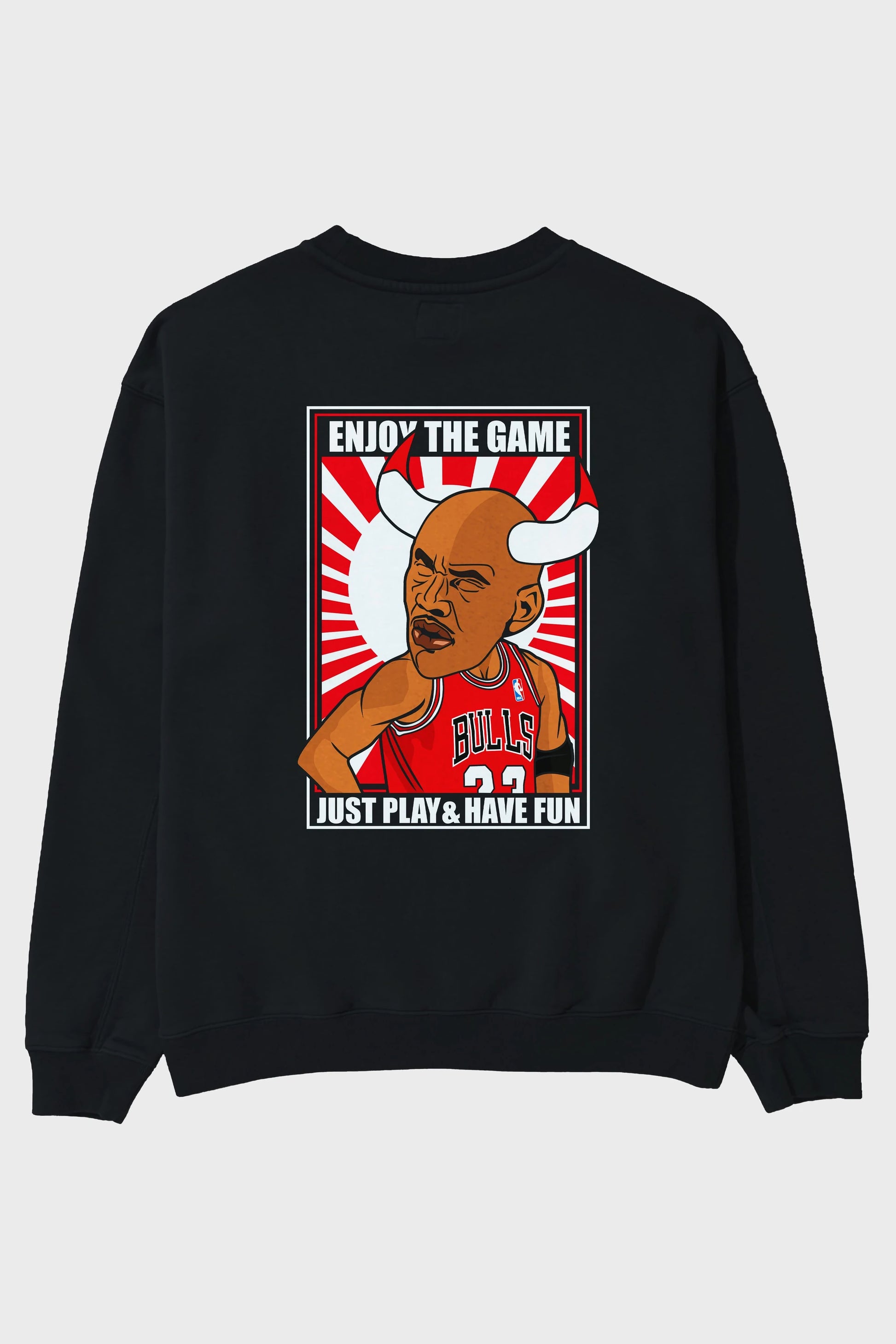 Michael Jordan Arka Baskılı Oversize Sweatshirt Erkek Kadın Unisex