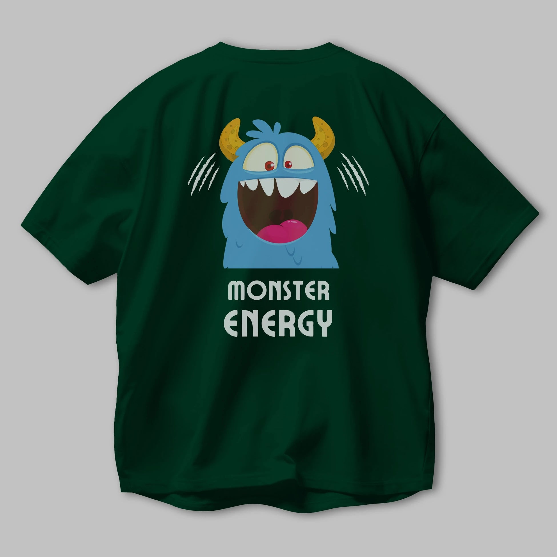 Monster Energy Arka Baskılı Oversize t-shirt Erkek Kadın Unisex