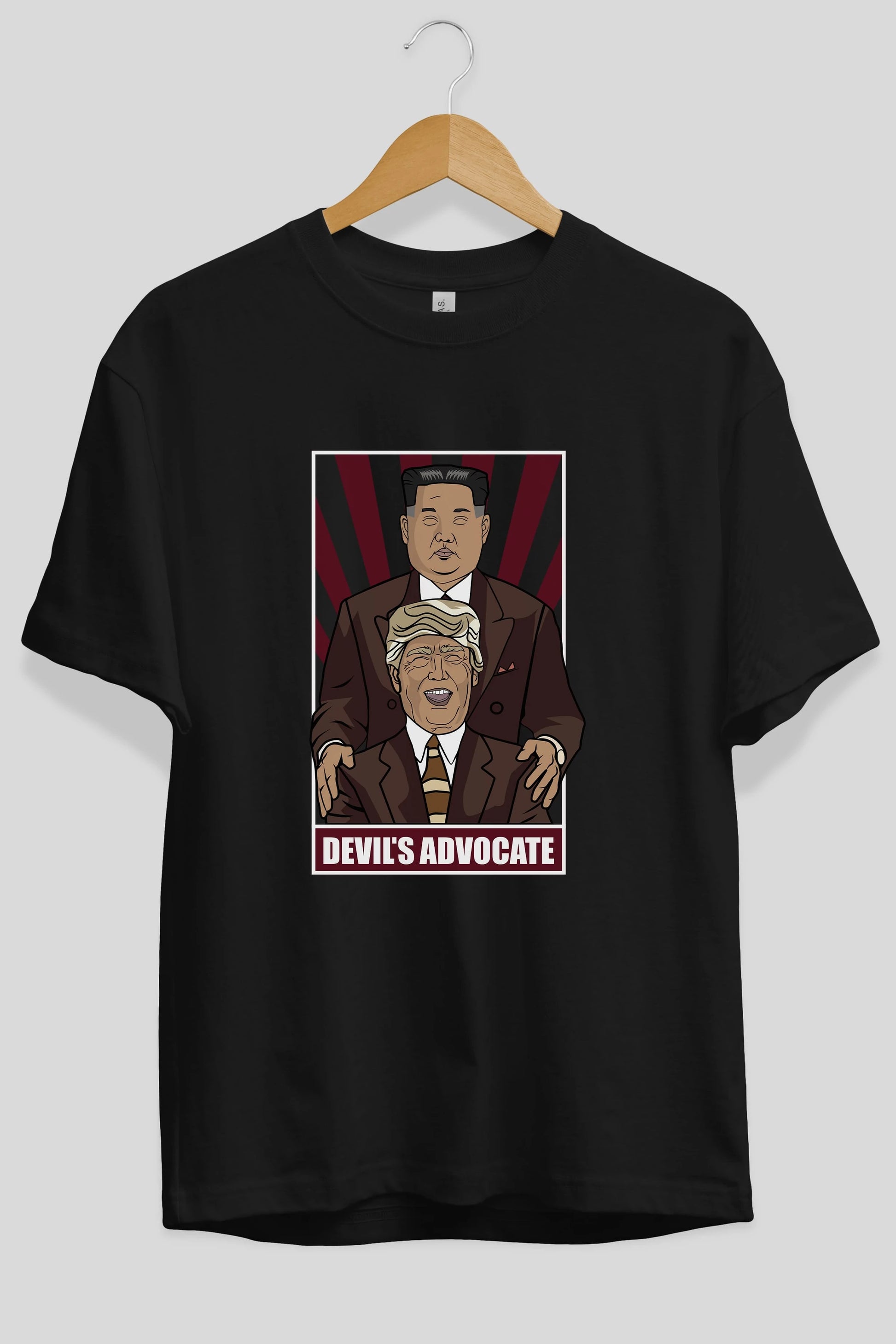 Devil_s Advocate Ön Baskılı Oversize t-shirt Erkek Kadın Unisex %100 Pamuk tişort