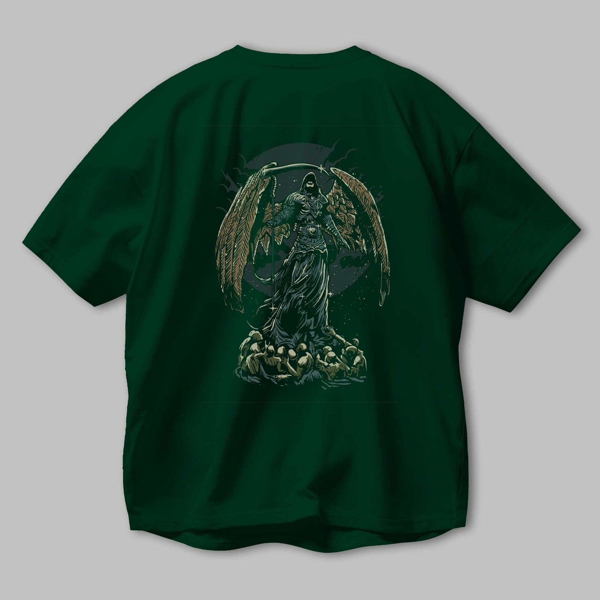 Darkness Arka Baskılı Oversize t-shirt Erkek Kadın Unisex %100 Pamuk