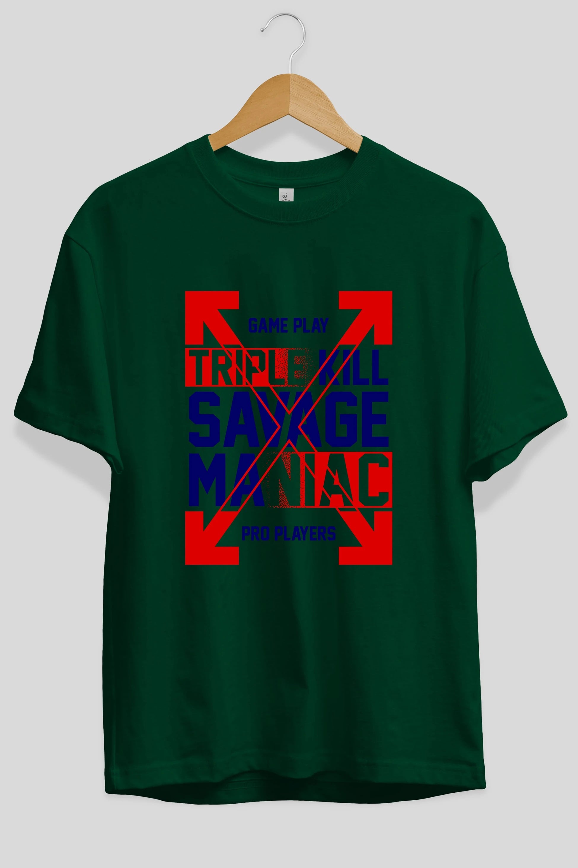 Kill Savage Ön Baskılı Oversize t-shirt Erkek Kadın Unisex