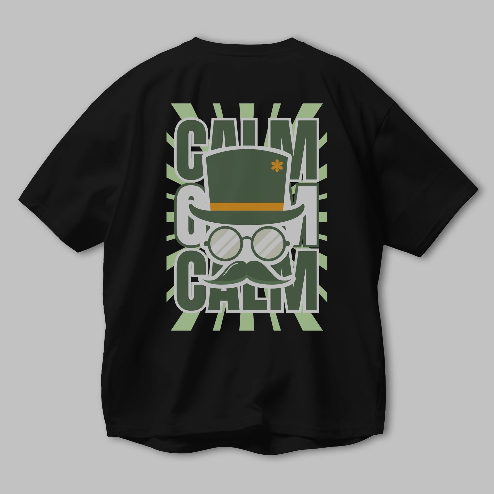 Calm Yazılı Arka Baskılı Oversize t-shirt Erkek Kadın Unisex