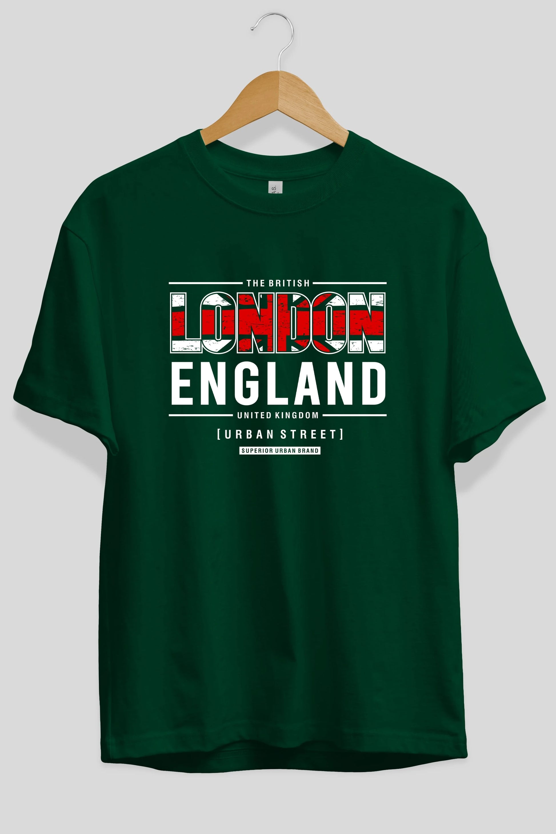 London England 2 Ön Baskılı Oversize t-shirt Erkek Kadın Unisex
