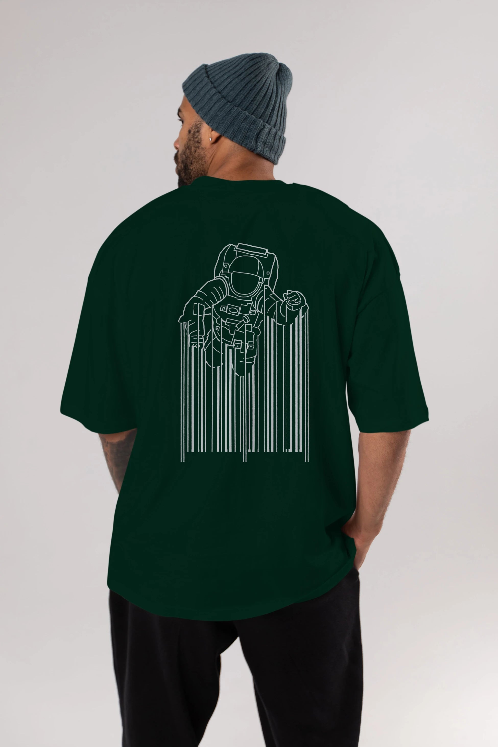 Astrocode Arka Baskılı Oversize t-shirt %100 pamuk Erkek Kadın Unisex