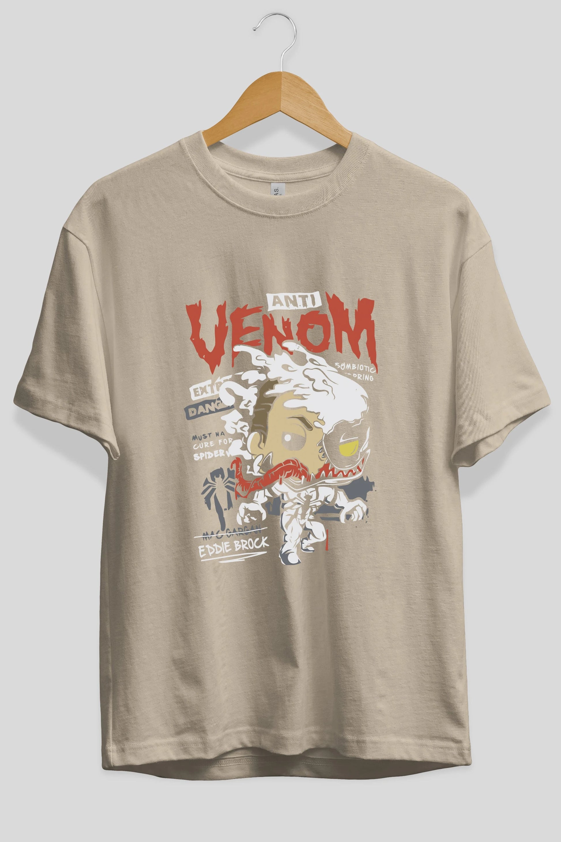 Venom (9) Ön Baskılı Oversize t-shirt Erkek Kadın Unisex %100 Pamuk Bisiklet Yaka tişort