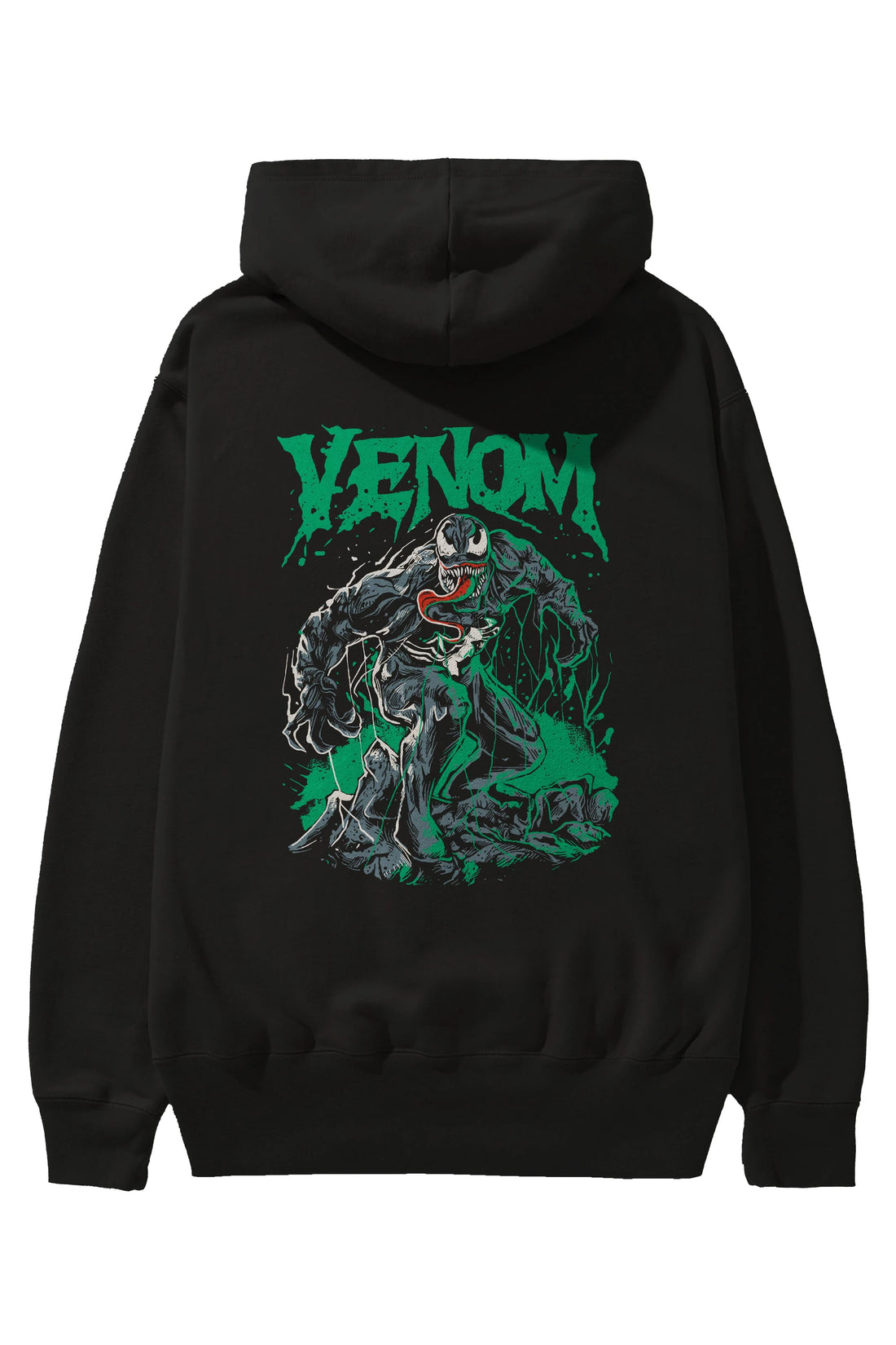 Venom (3) Arka Baskılı Hoodie Oversize Kapüşonlu Sweatshirt Erkek Kadın Unisex