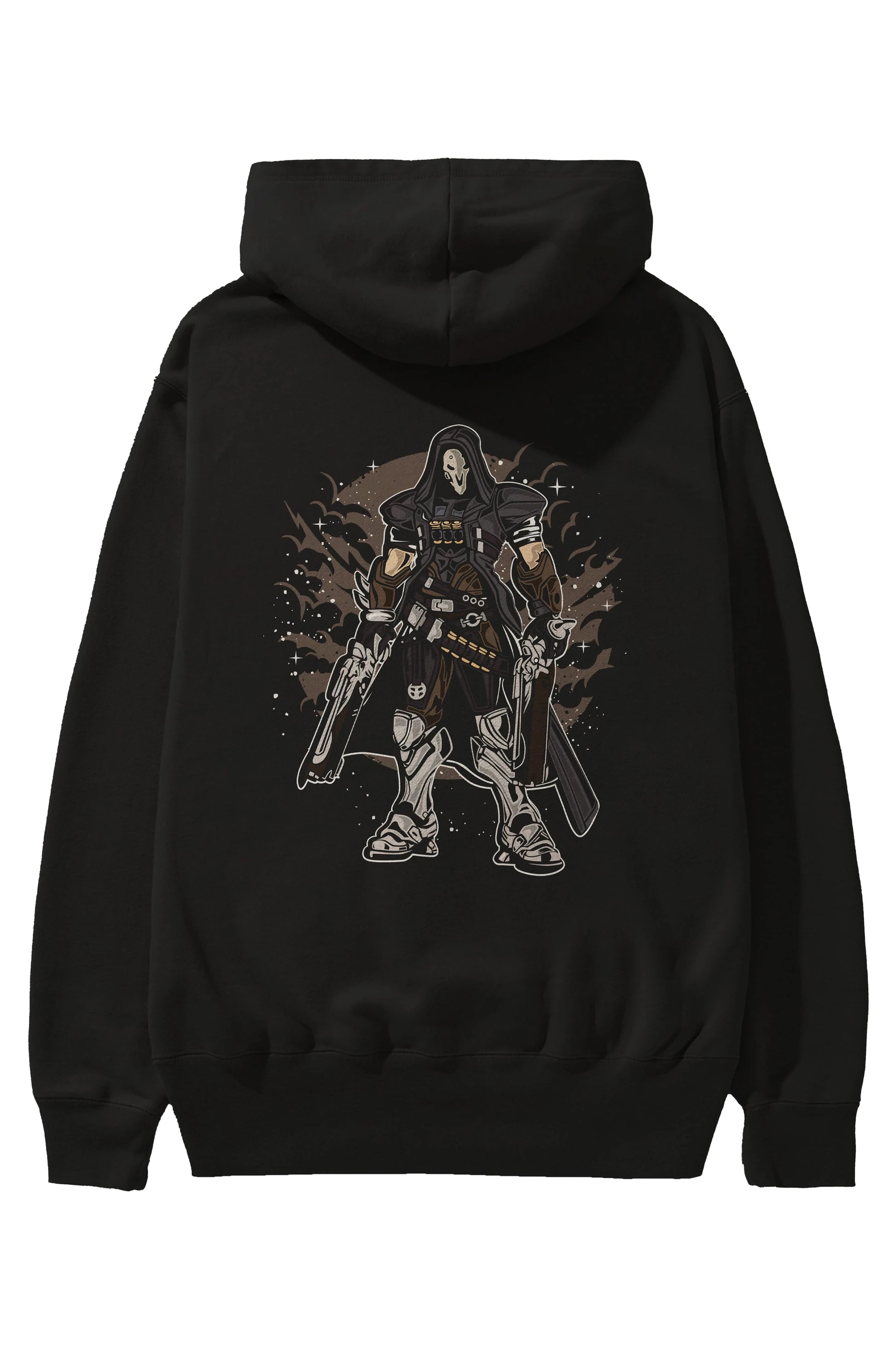REAPER Arka Baskılı Hoodie Oversize Kapüşonlu Sweatshirt Erkek Kadın Unisex