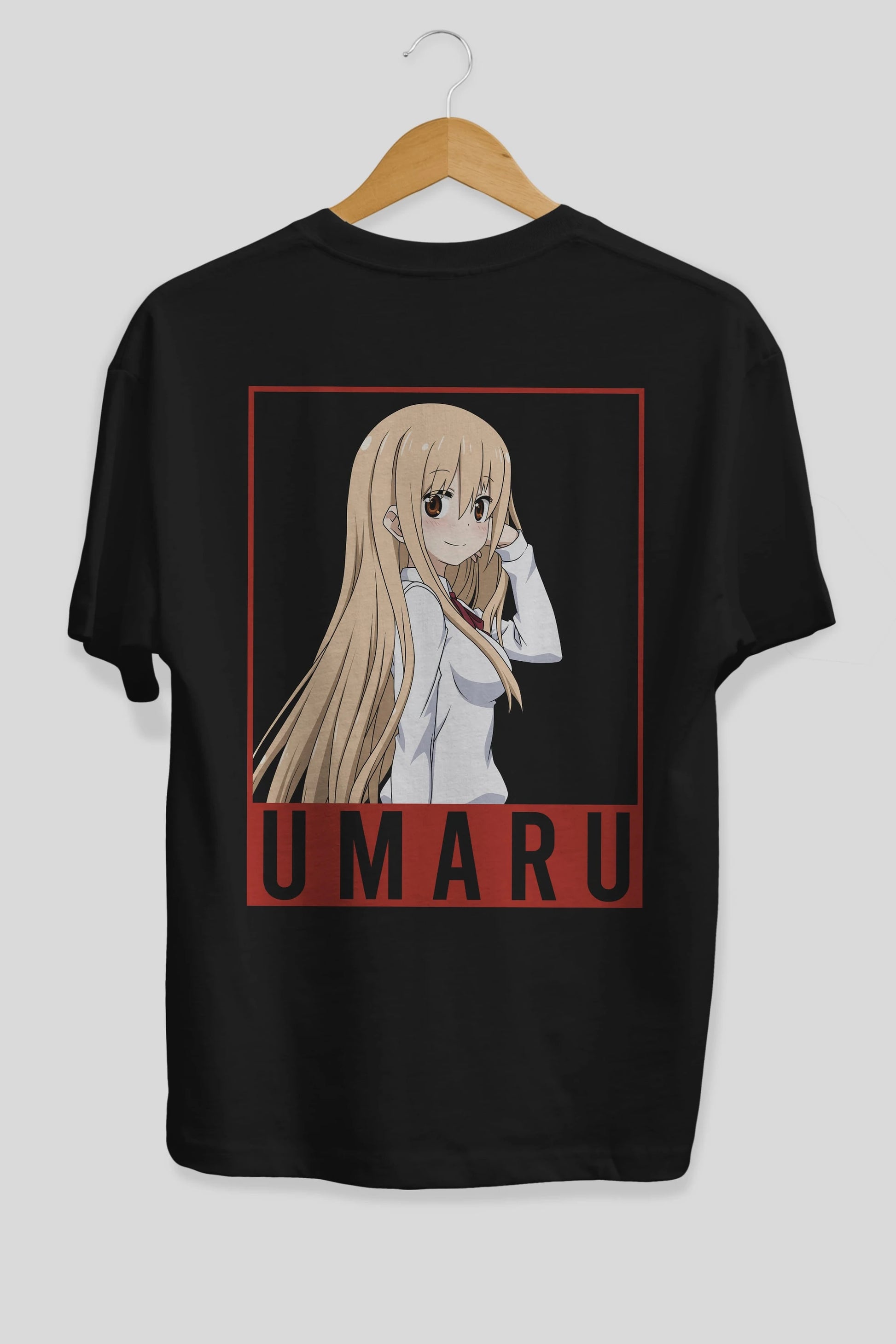 Umaru Doma 2 Anime Arka Baskılı Oversize t-shirt Erkek Kadın Unisex