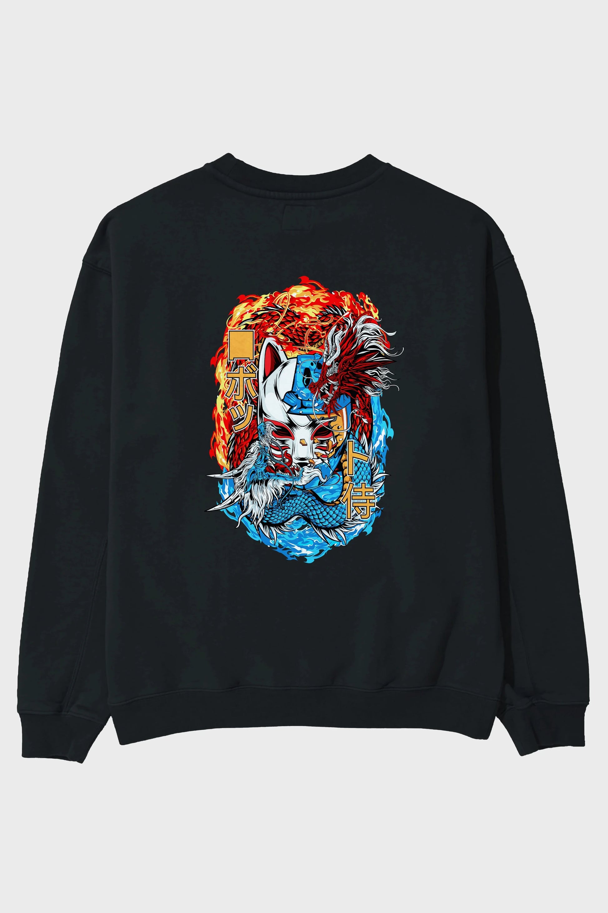 ONE PIECE (7) Anime Arka Baskılı Oversize Sweatshirt Erkek Kadın Unisex