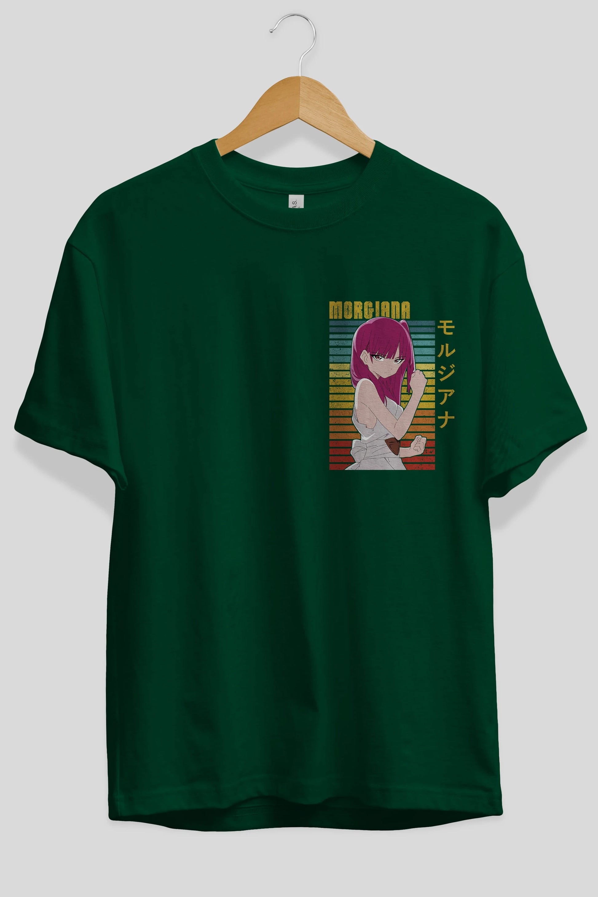 Morgiana 3 Ön Sol Baskılı Oversize t-shirt Erkek Kadın Unisex %100 Pamuk Bisiklet Yaka tişort