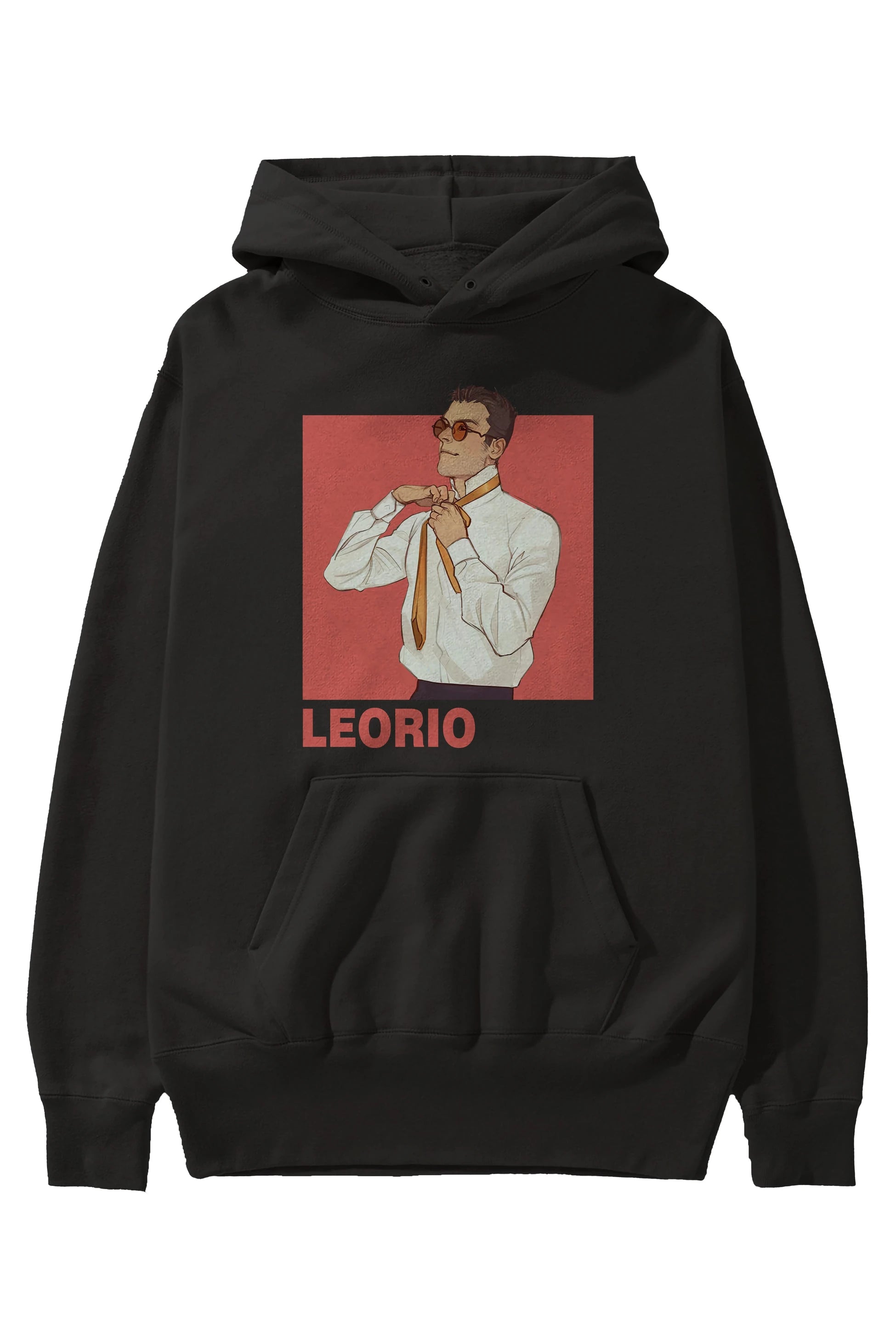 Leorio Paladiknight 5 Anime Ön Baskılı Hoodie Oversize Kapüşonlu Sweatshirt Erkek Kadın Unisex