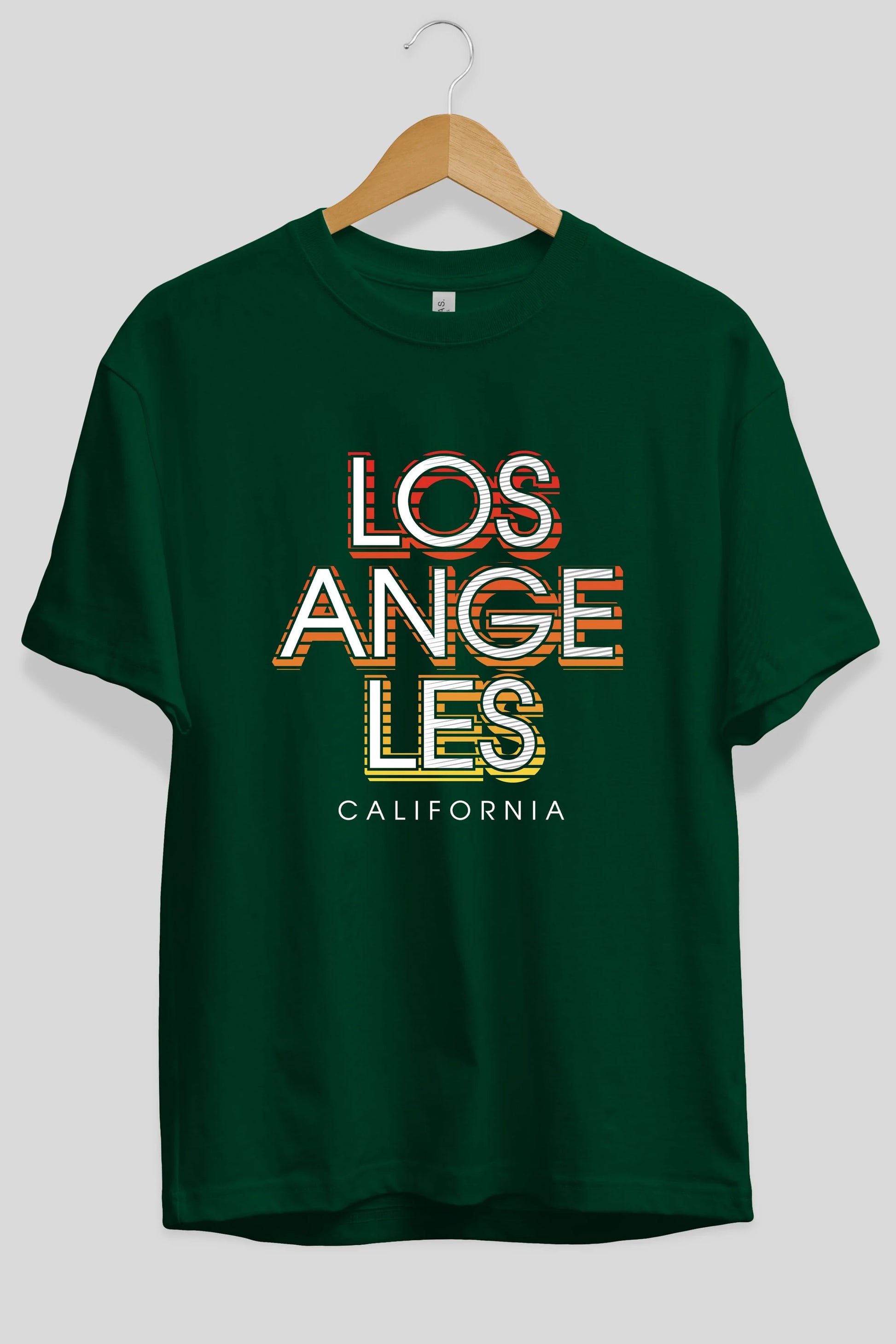 Los Angeles California Ön Baskılı Oversize t-shirt Erkek Kadın Unisex