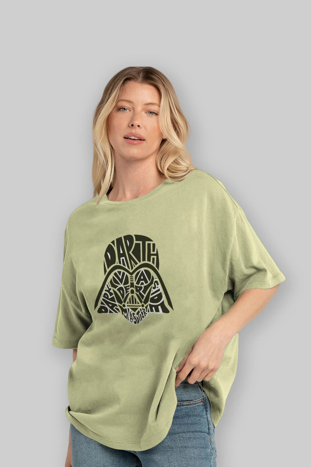 Darth Vader Ön Baskılı Oversize t-shirt %100 pamuk Erkek Kadın Unisex