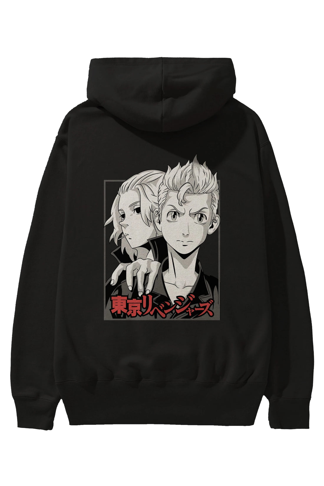 TOKYO REVENGERS Anime Arka Baskılı Hoodie Oversize Kapüşonlu Sweatshirt Erkek Kadın Unisex