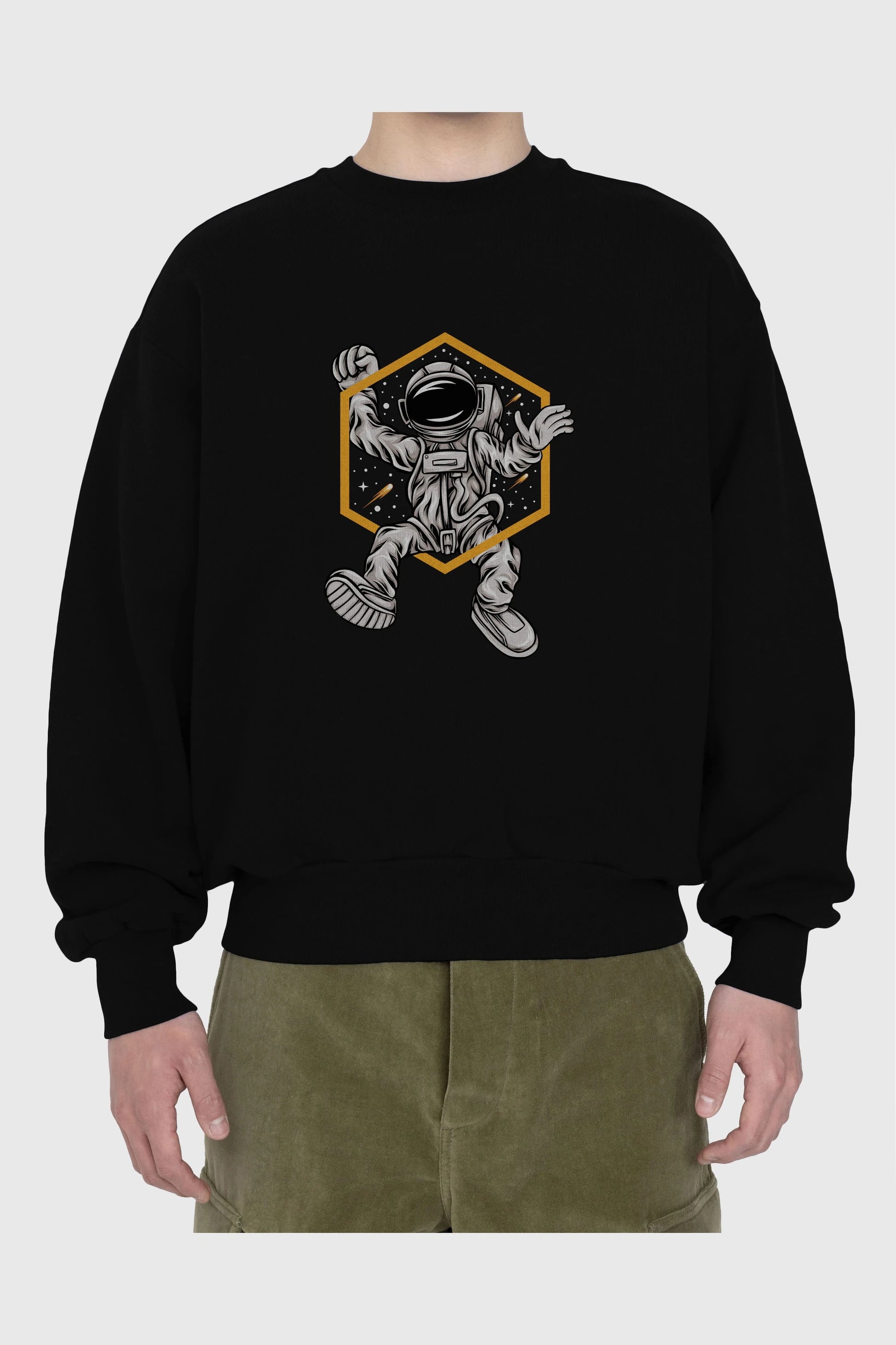 Astrofun Ön Baskılı Oversize Sweatshirt Erkek Kadın Unisex