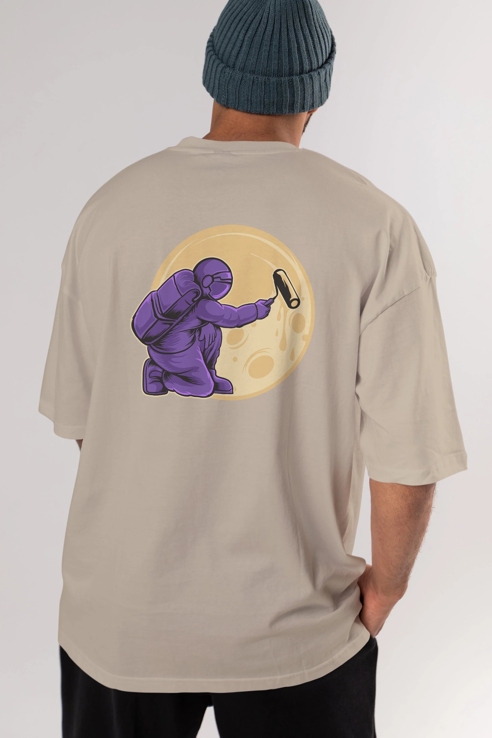 Astropaint Arka Baskılı Oversize t-shirt Erkek Kadın Unisex