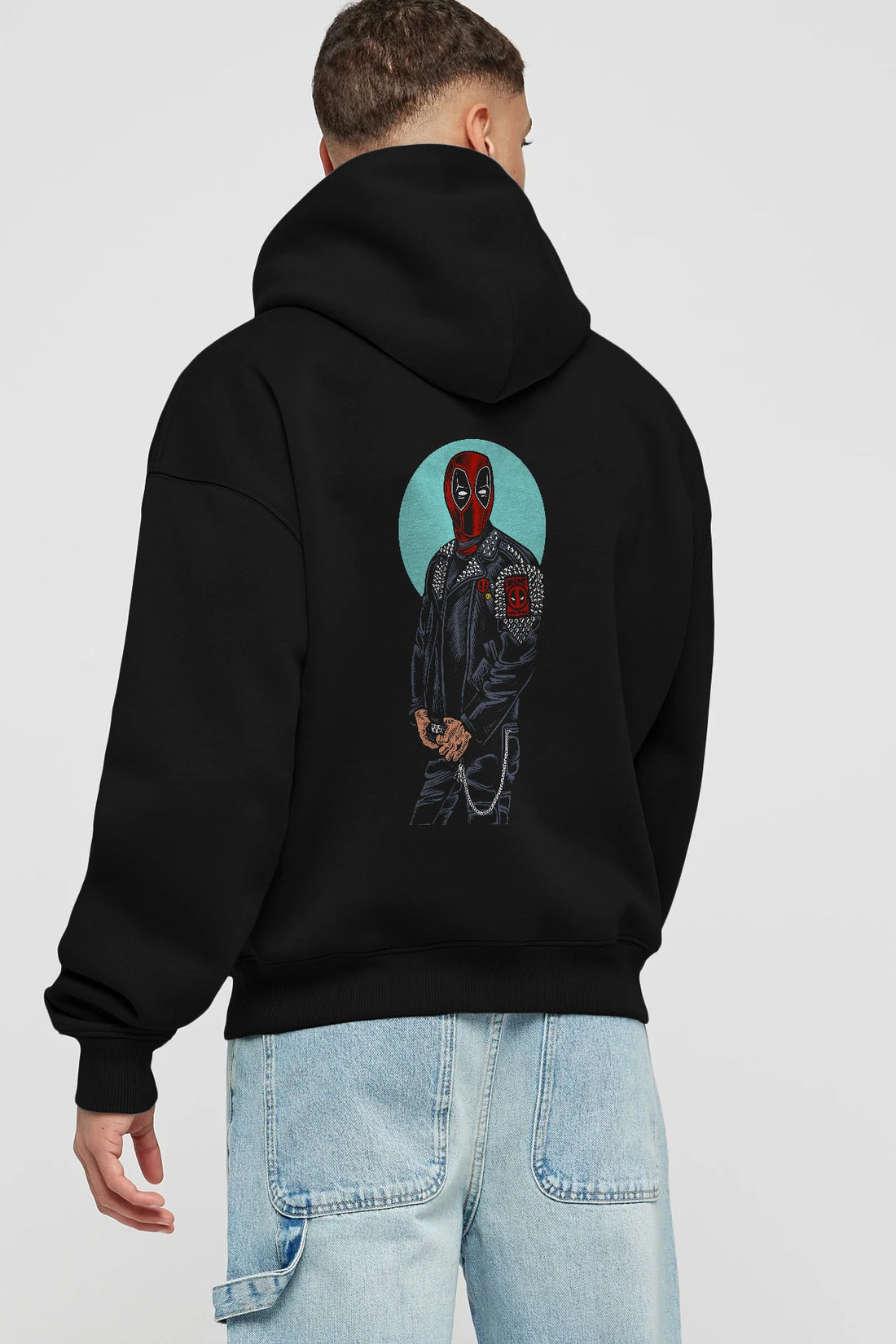 Rebeliion Mercenary Arka Baskılı Hoodie Oversize Kapüşonlu Sweatshirt Erkek Kadın Unisex