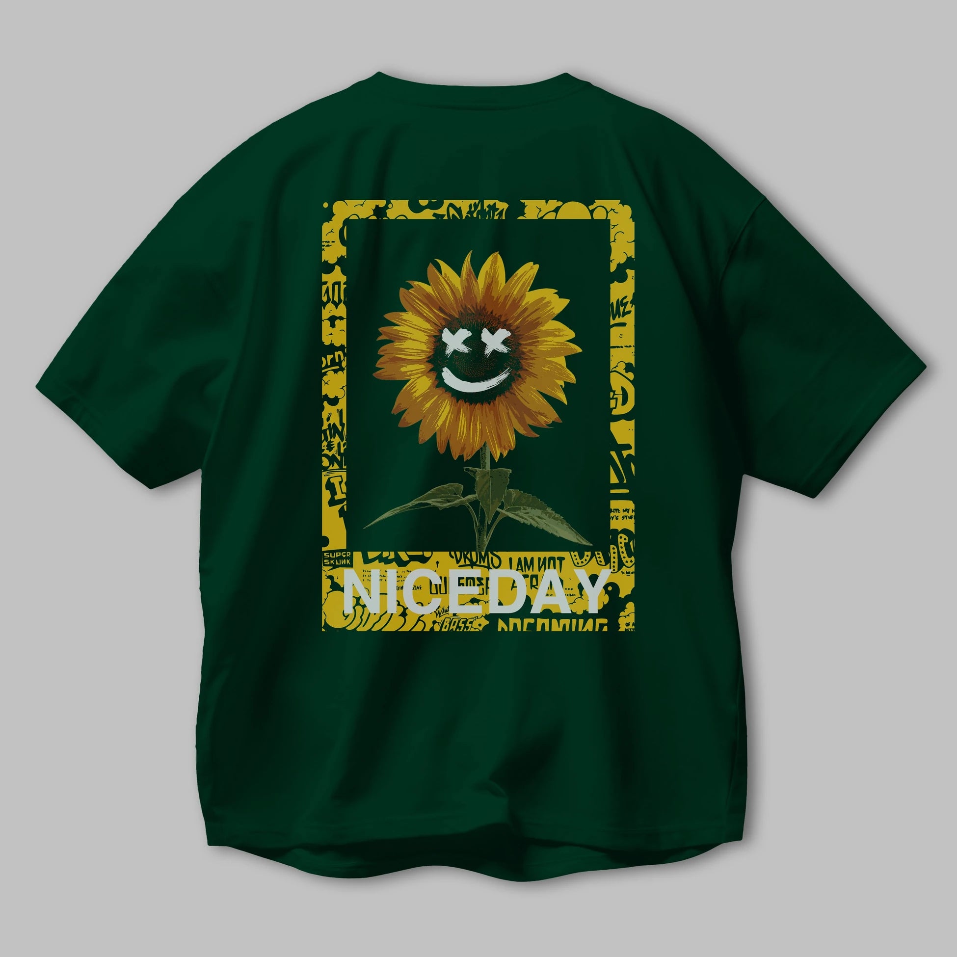 Niceday Streewear Arka Baskılı Oversize t-shirt Erkek Kadın Unisex