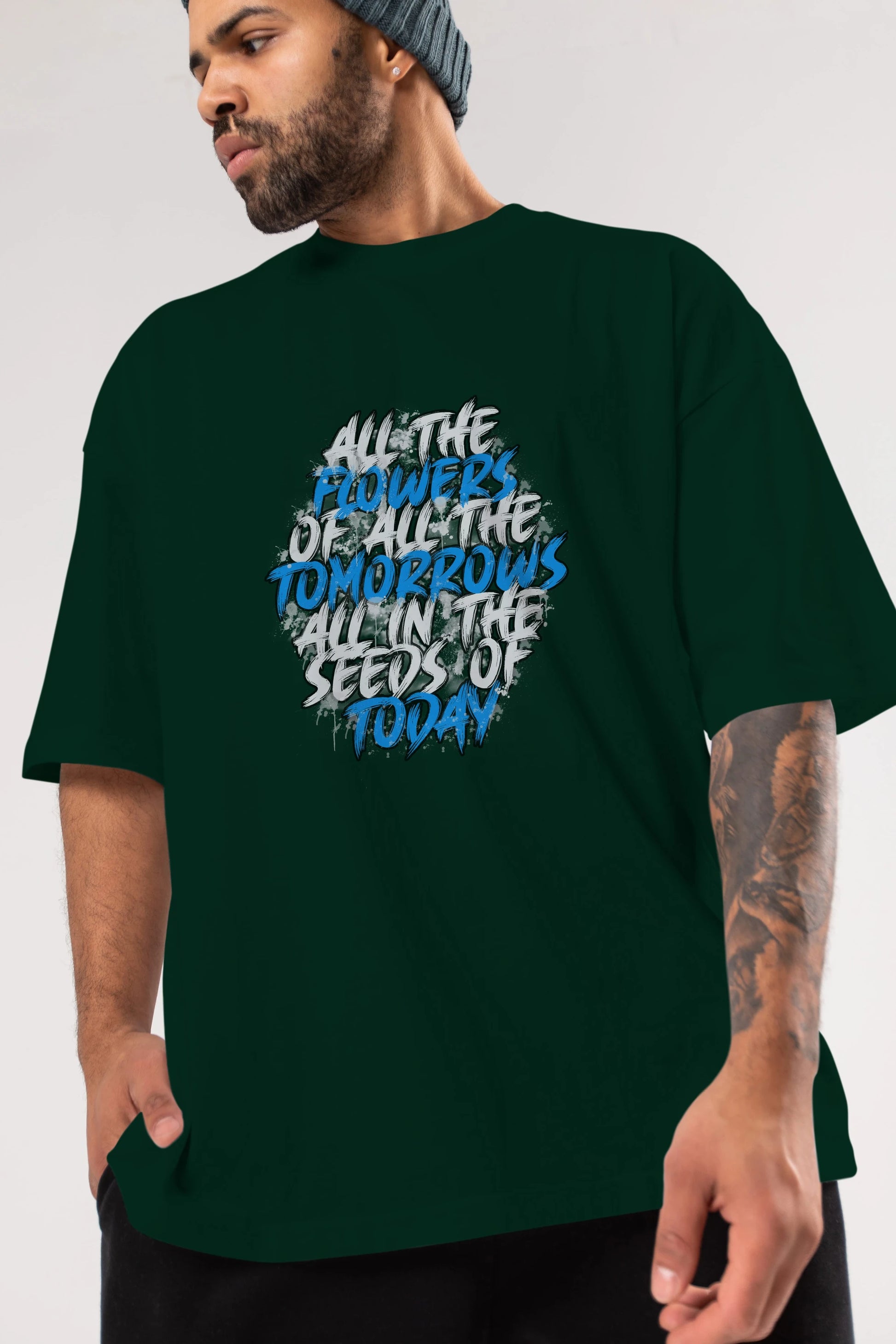All The Flowers Of All The Tomorrows Ön Baskılı Oversize t-shirt Erkek Kadın Unisex