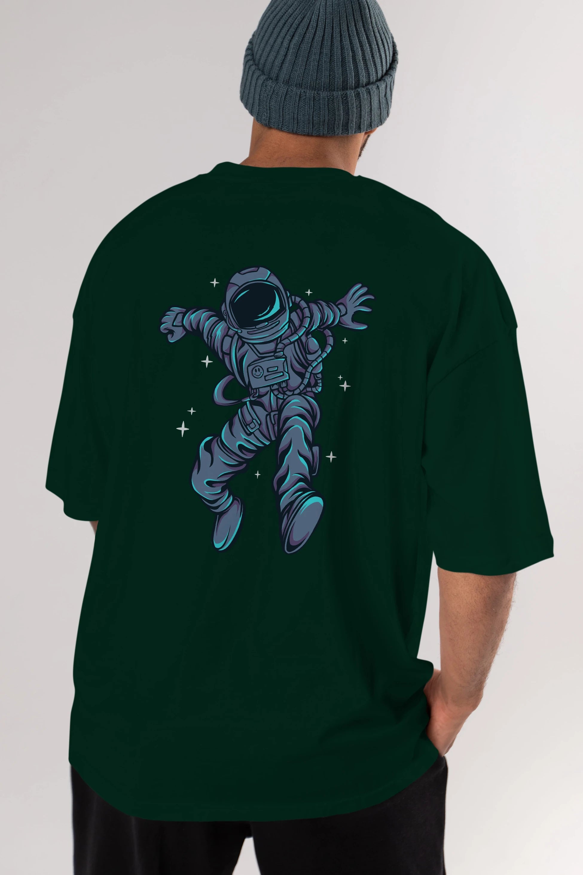 Astrostars tshirt Arka Baskılı Oversize t-shirt Erkek Kadın Unisex