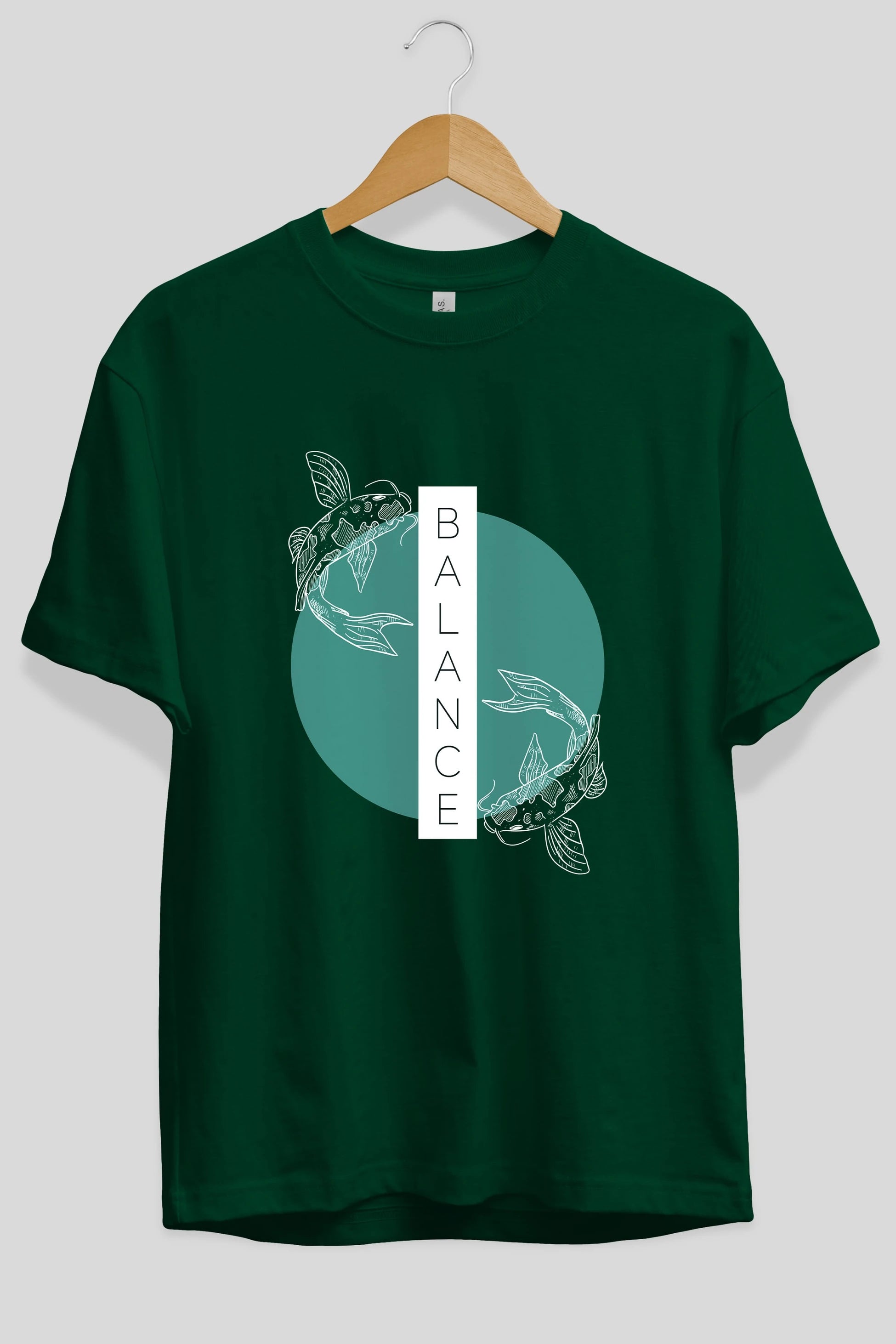 Balance 2 Yazılı Ön Baskılı Oversize t-shirt Erkek Kadın Unisex