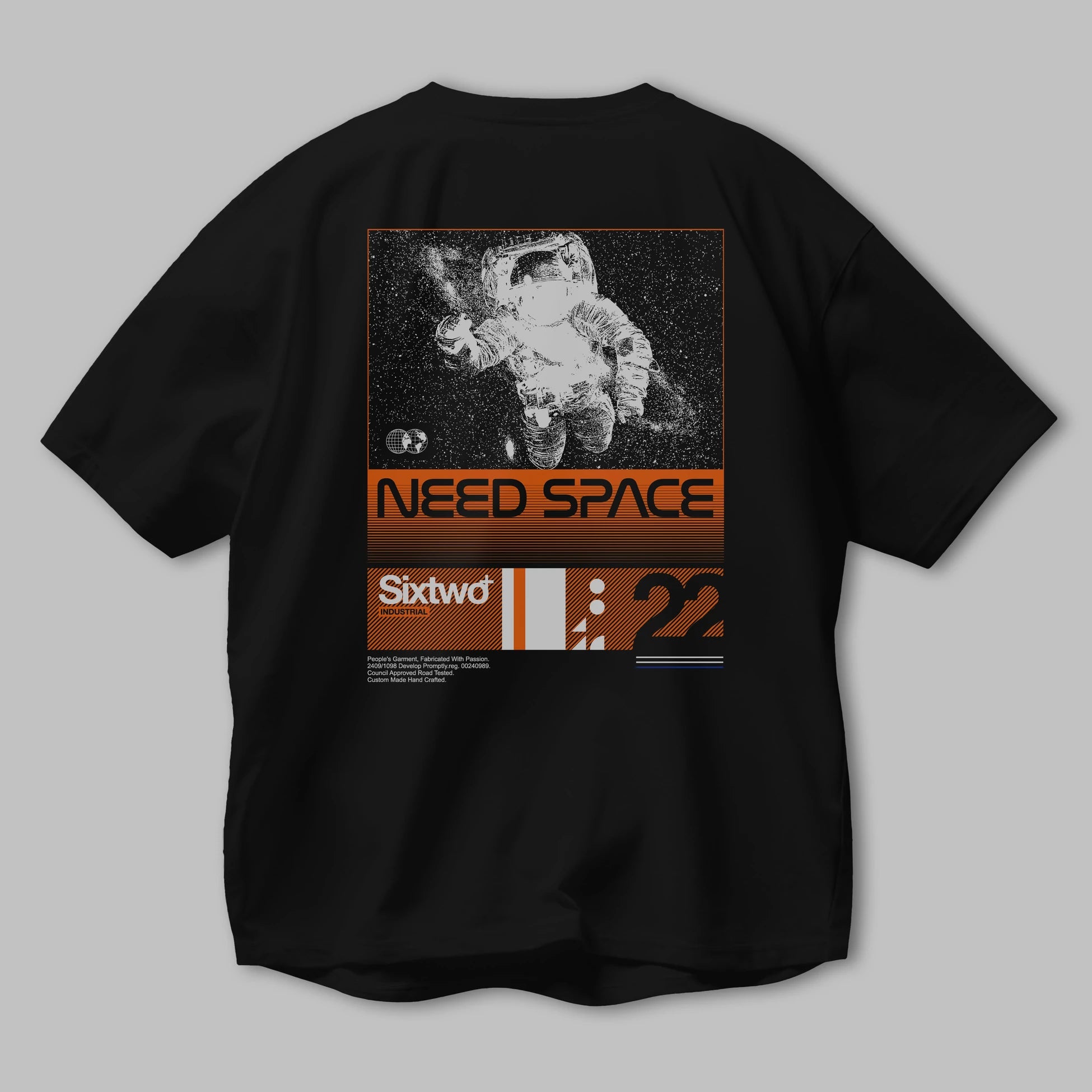Need Space Arka Baskılı Oversize t-shirt Erkek Kadın Unisex