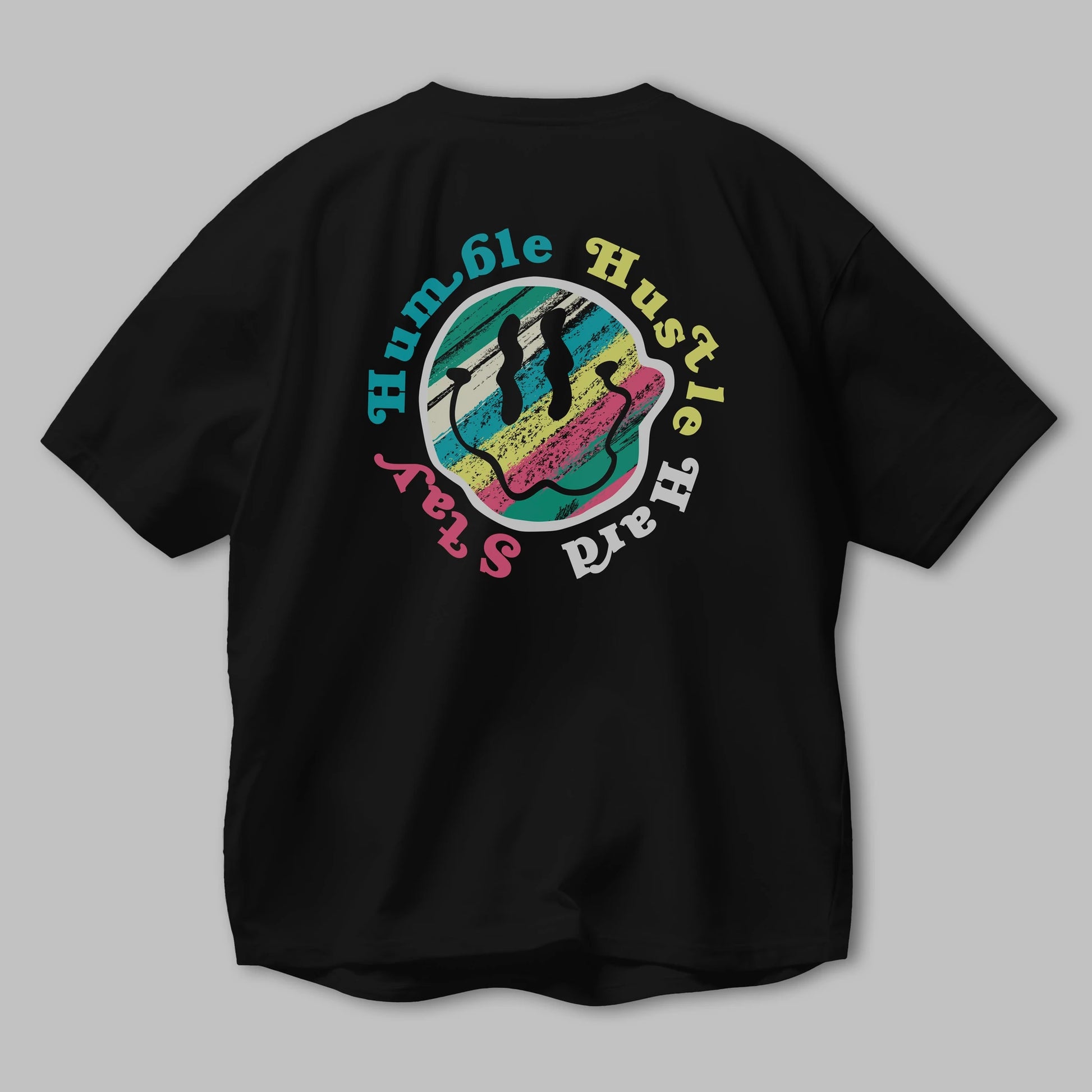 Stay Humble 2 Arka Baskılı Oversize t-shirt Erkek Kadın Unisex