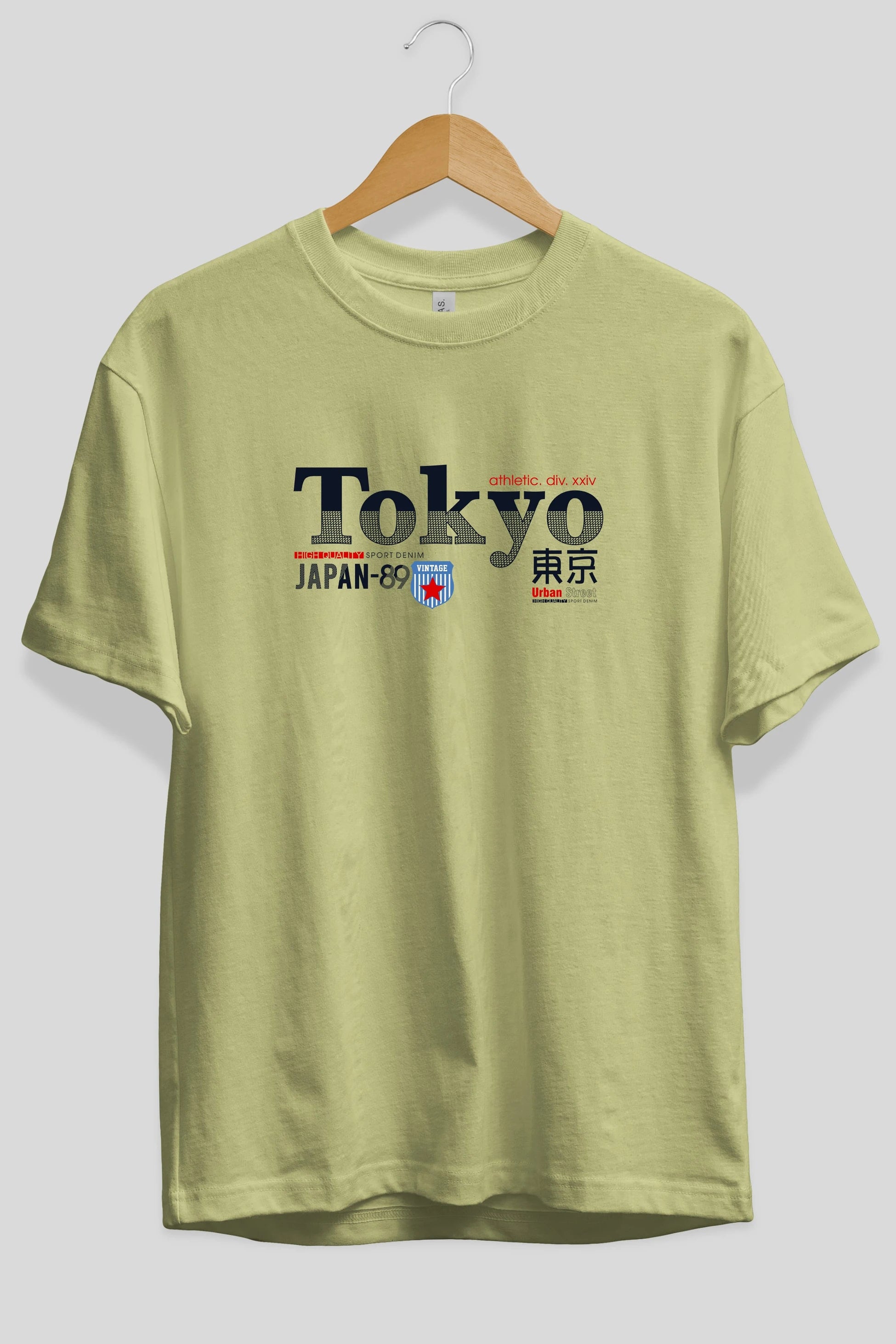 Tokyo 2 Ön Baskılı Oversize t-shirt Erkek Kadın Unisex