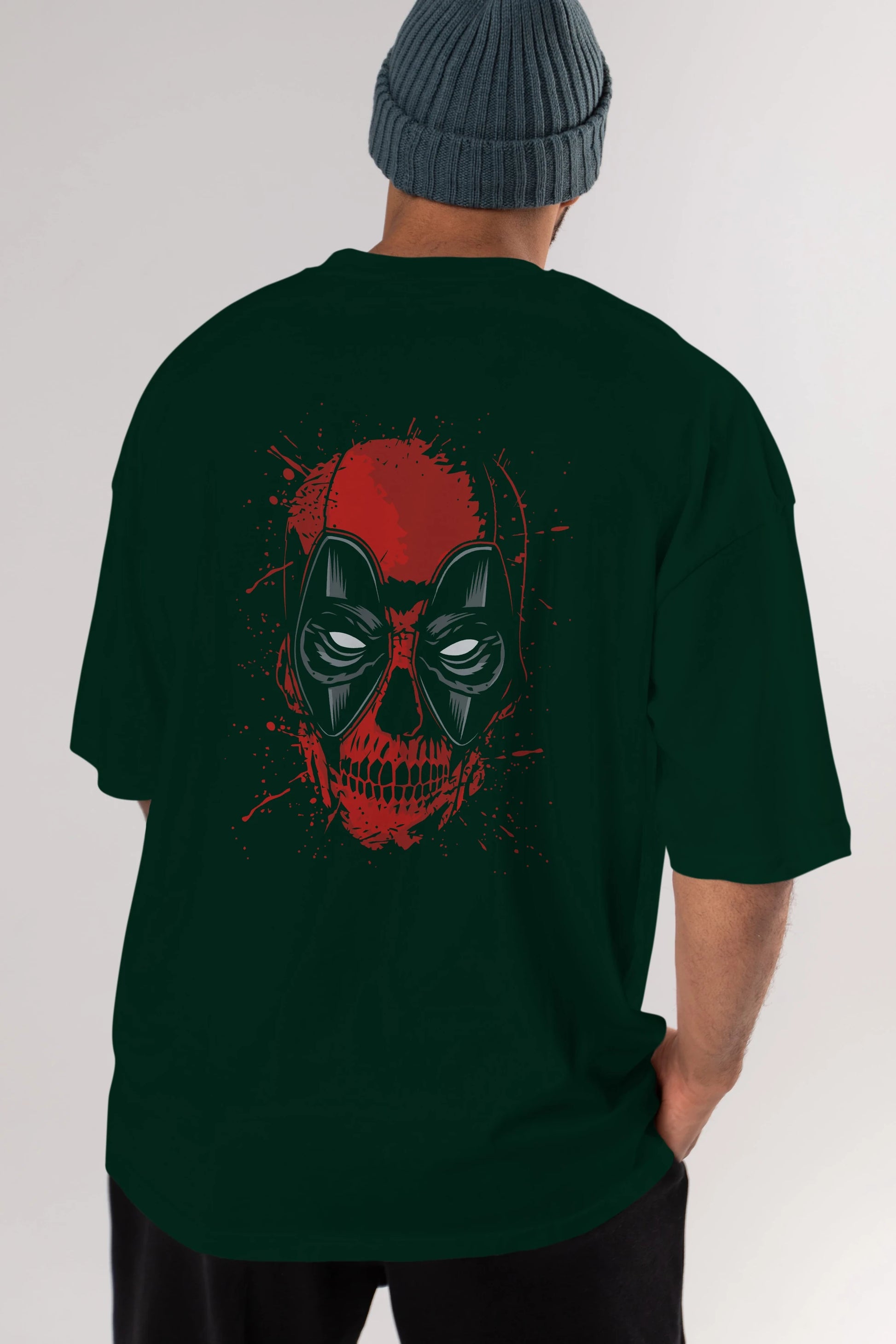 Deadpool (3) Arka Baskılı Oversize t-shirt Erkek Kadın Unisex %100 Pamuk Bisiklet Yaka tişort