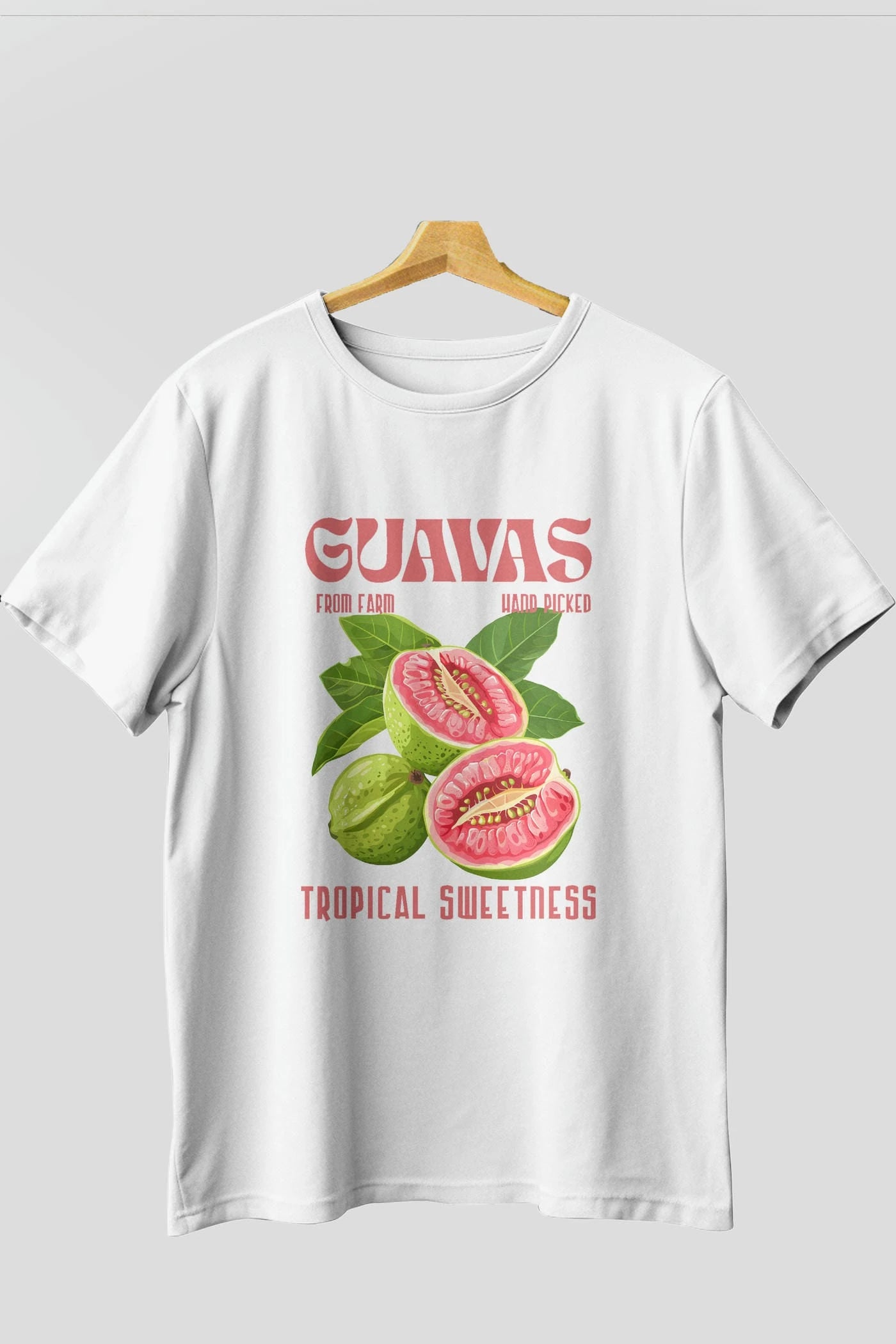 Guavas Ön Baskılı Oversize t-shirt Erkek Kadın Pamuk Bisiklet Yaka tişort