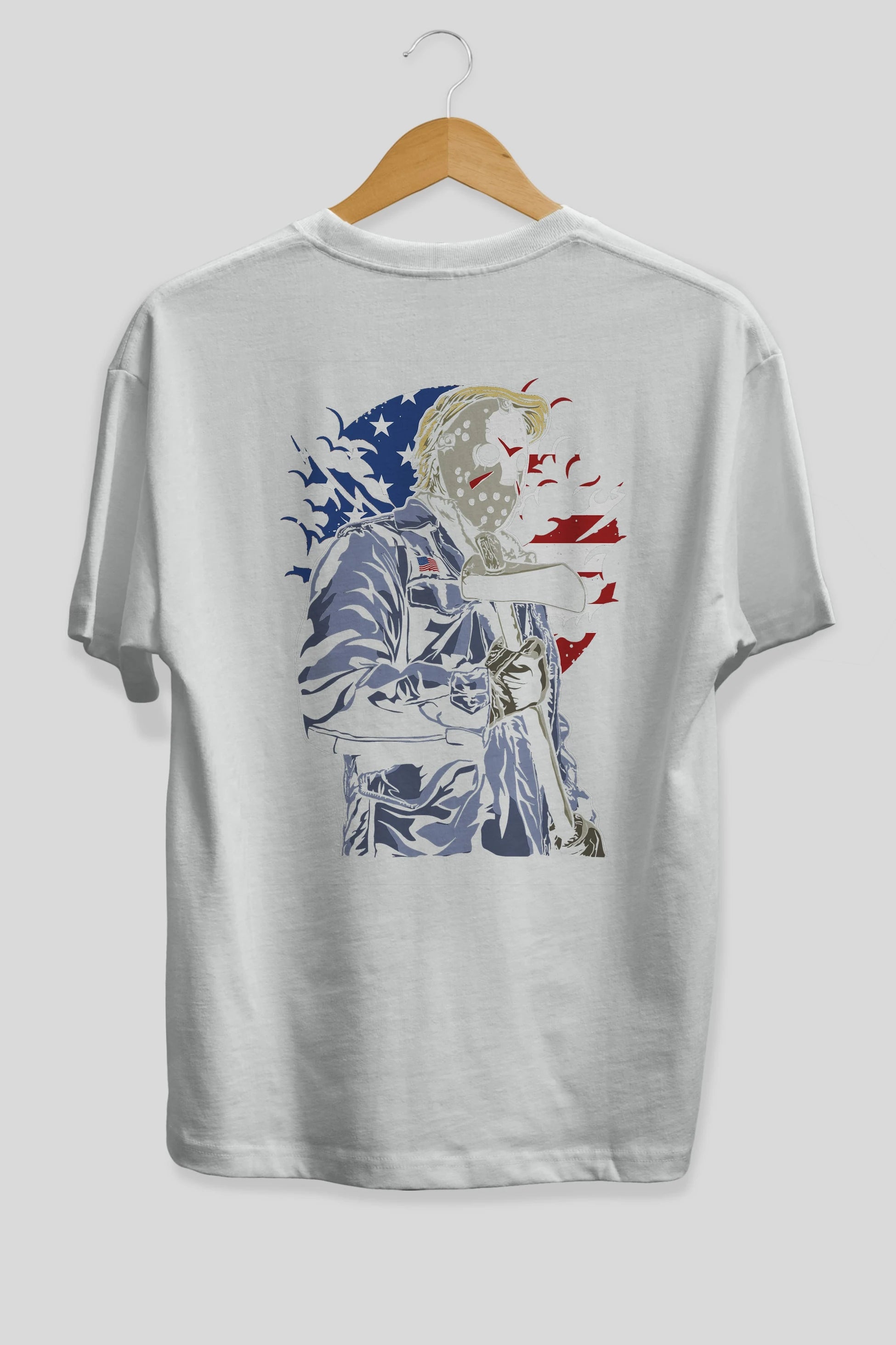 American Killer Arka Baskılı Oversize t-shirt Erkek Kadın Unisex %100 Pamuk