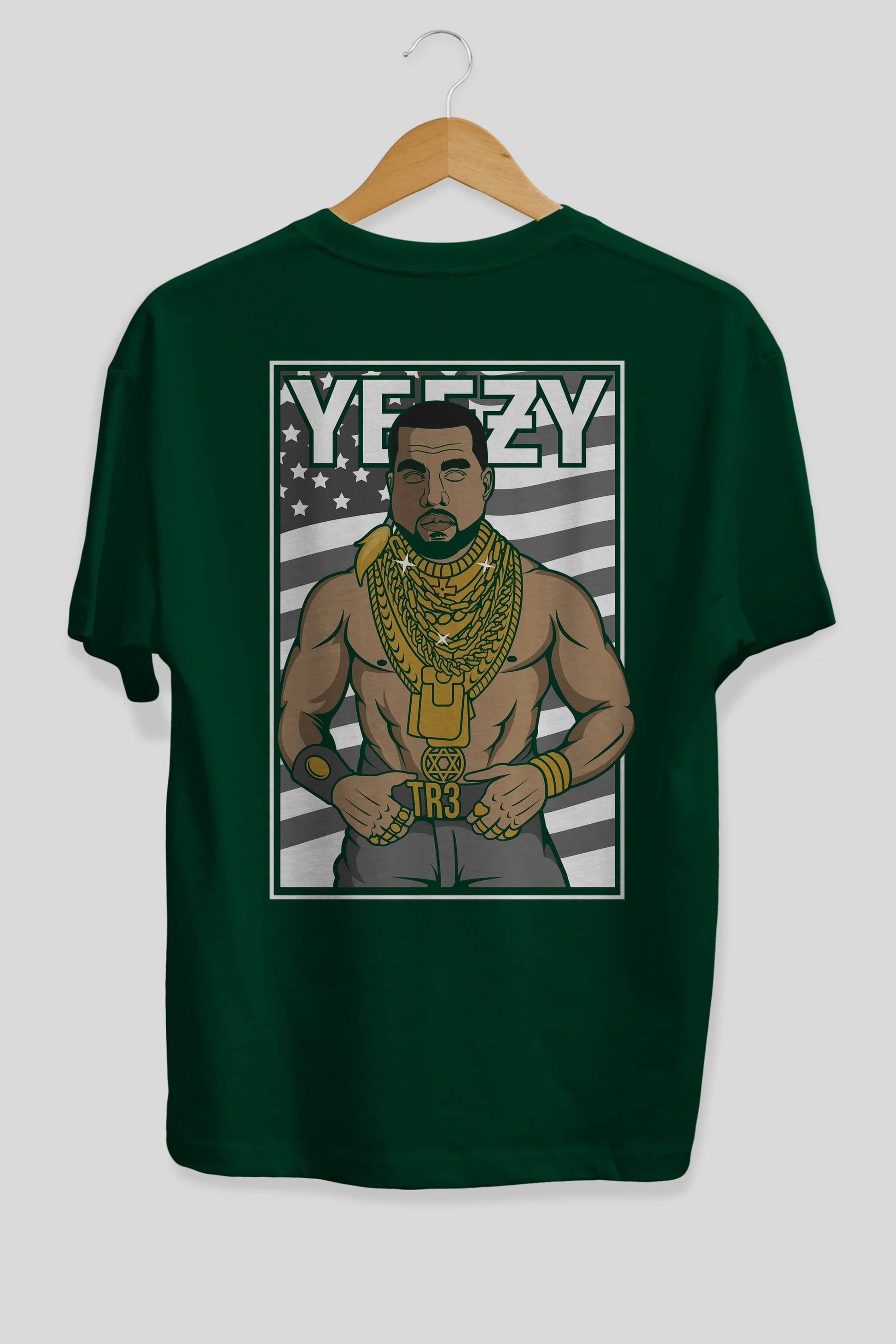 Mr.T Arka Baskılı Oversize t-shirt Erkek Kadın Unisex %100 Pamuk tişort