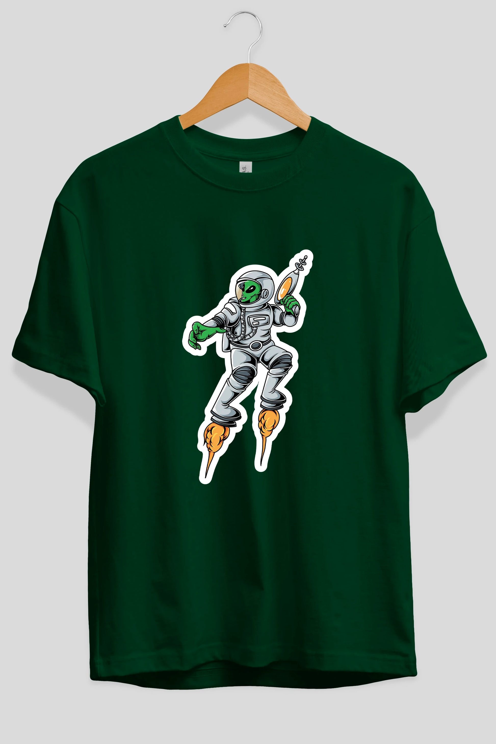 Alien Wars Sticker Ön Baskılı Oversize t-shirt Erkek Kadın Unisex