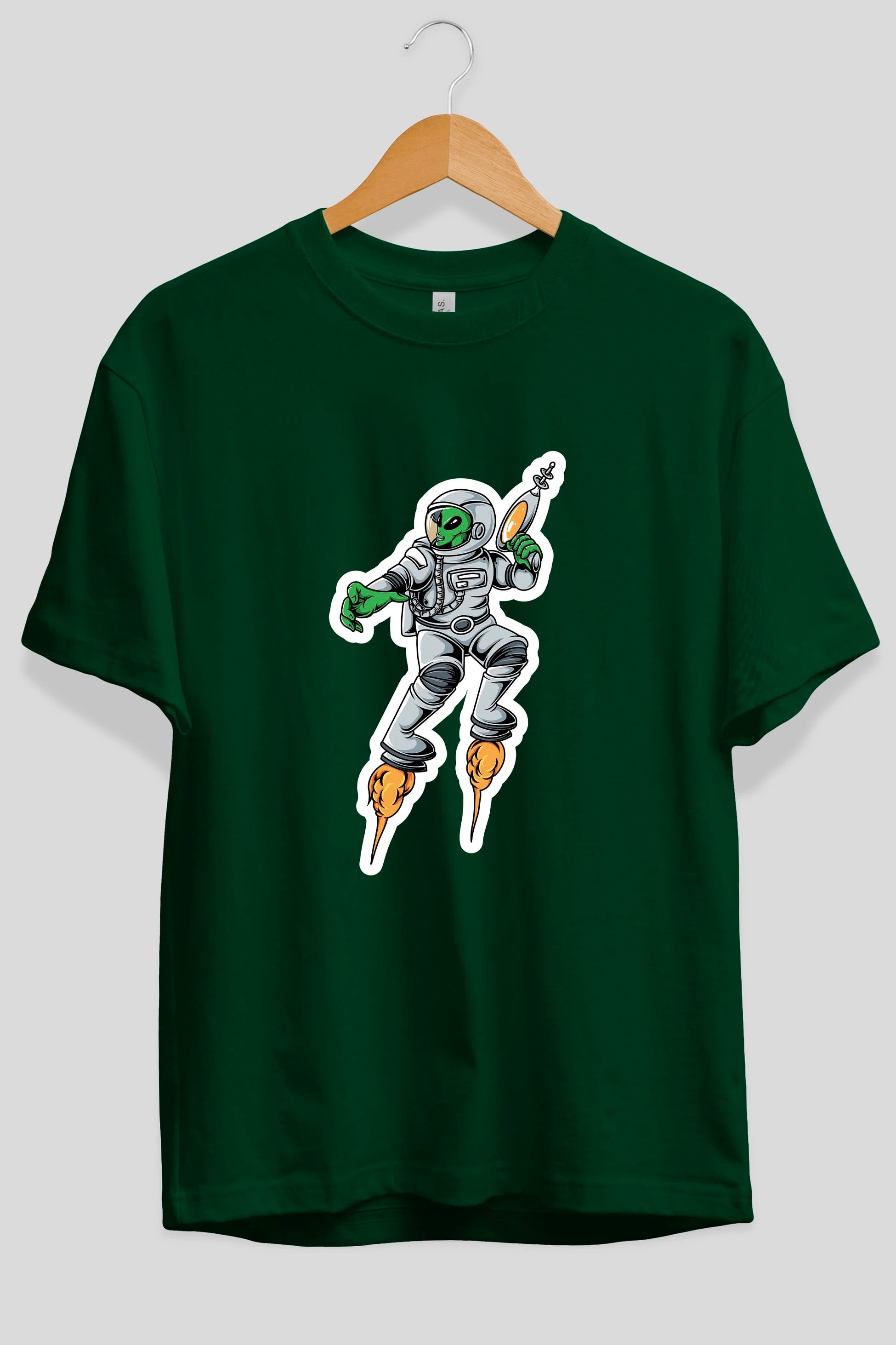 Alien Wars Sticker Ön Baskılı Oversize t-shirt Erkek Kadın Unisex