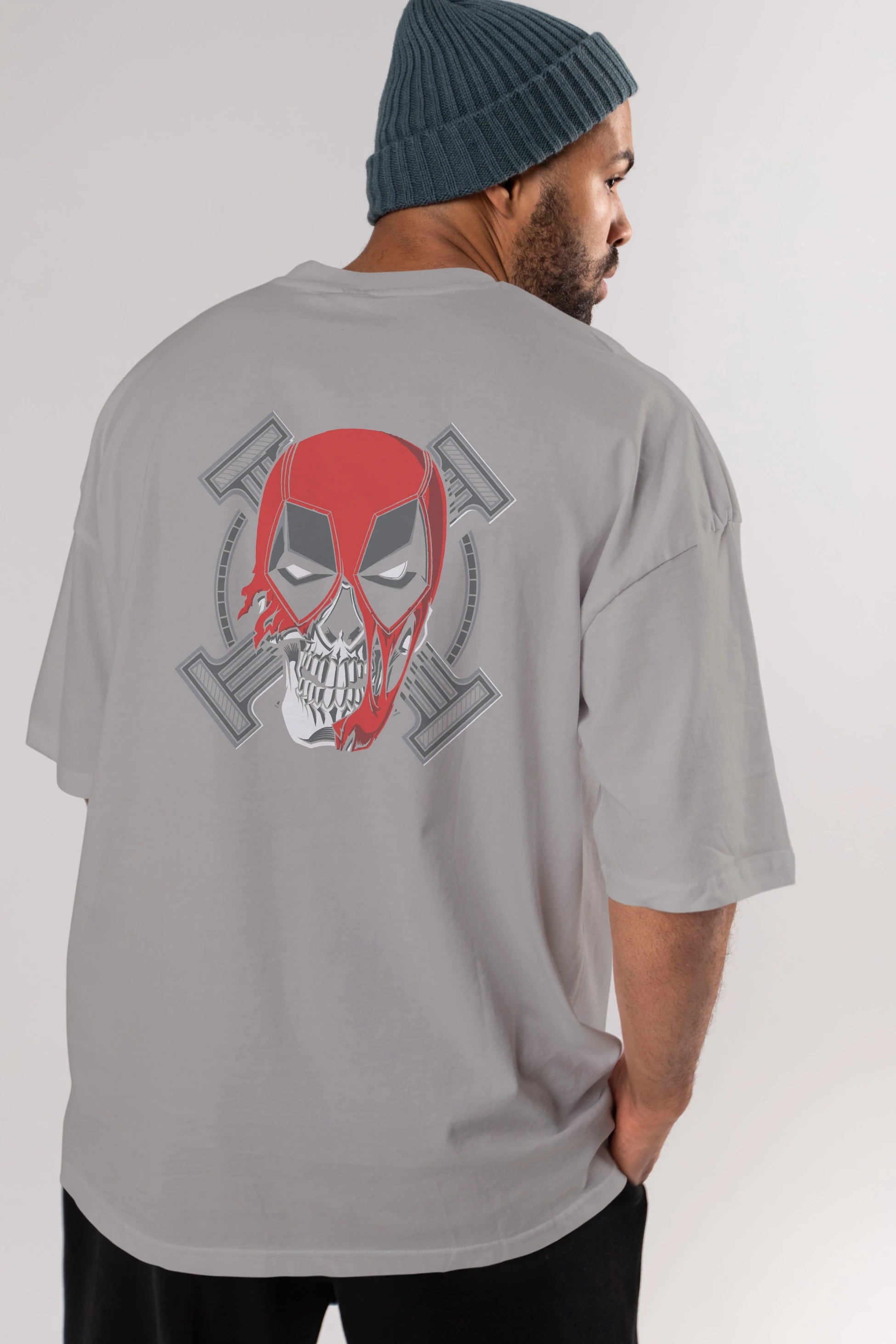 Deadpool (7) Arka Baskılı Oversize t-shirt Erkek Kadın Unisex %100 Pamuk Bisiklet Yaka tişort