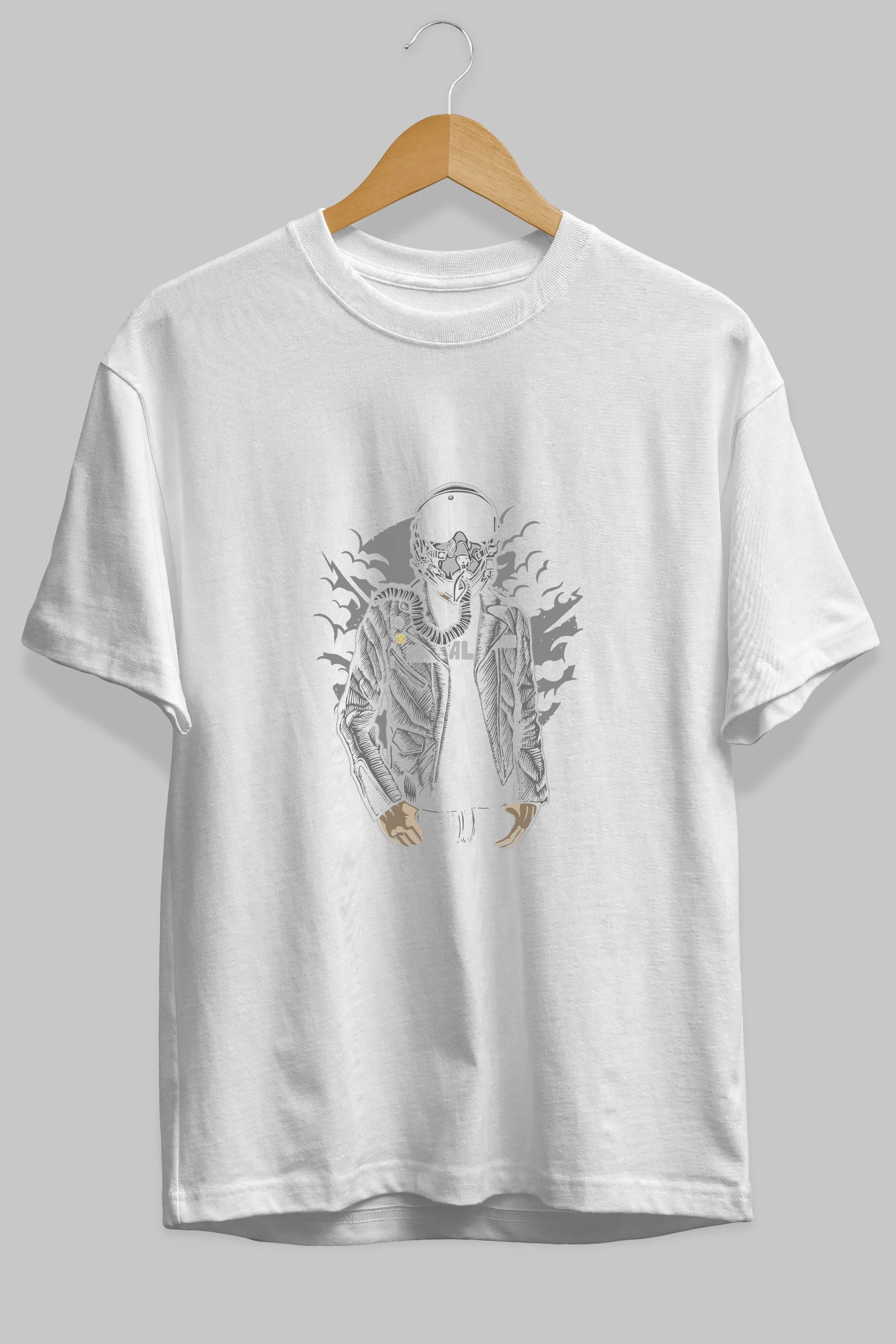 Sky Fighter Ön Baskılı Oversize t-shirt Erkek Kadın Unisex %100 Pamuk tişort