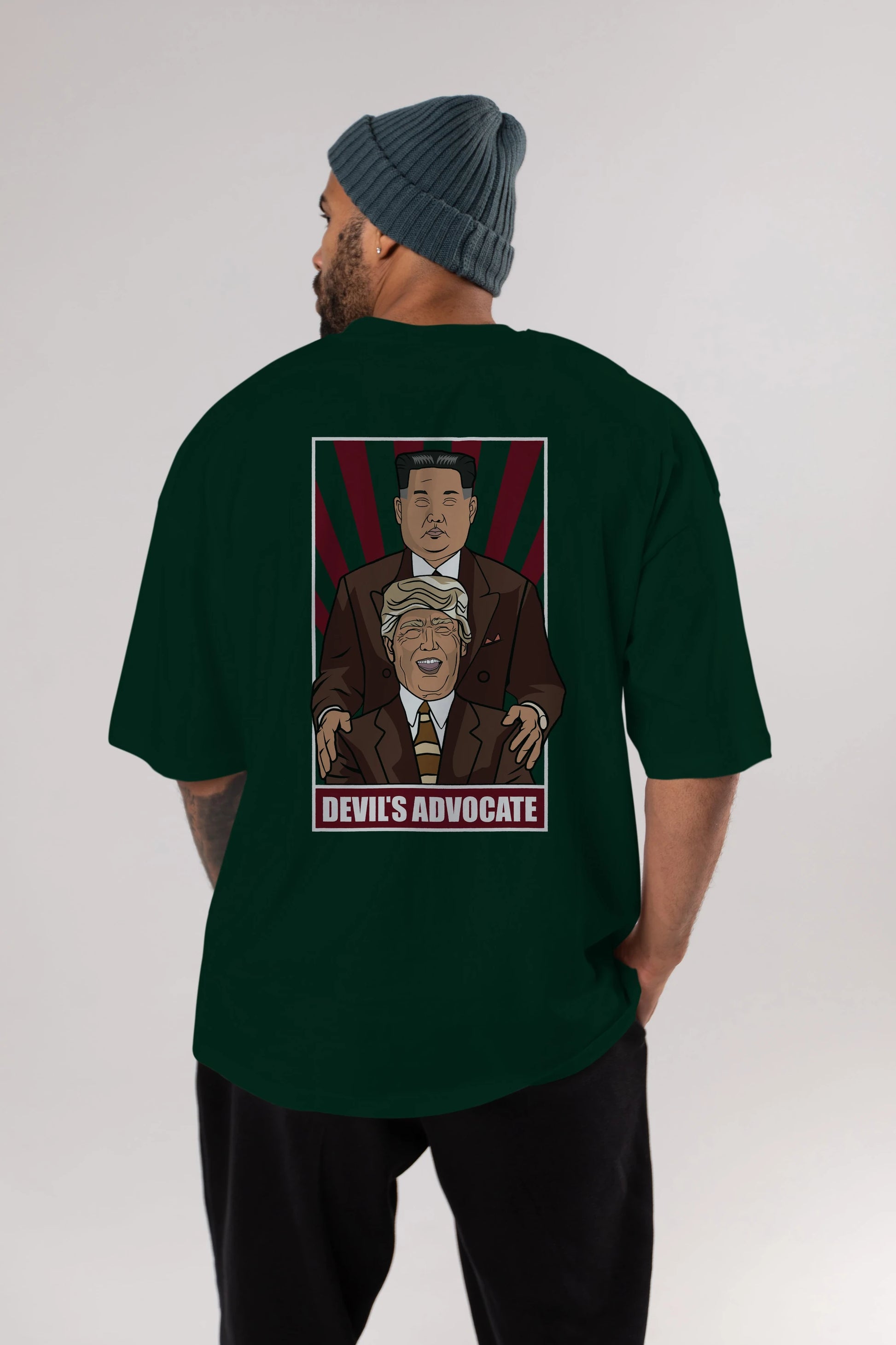 Devil_s Advocate Arka Baskılı Oversize t-shirt Erkek Kadın Unisex %100 Pamuk tişort