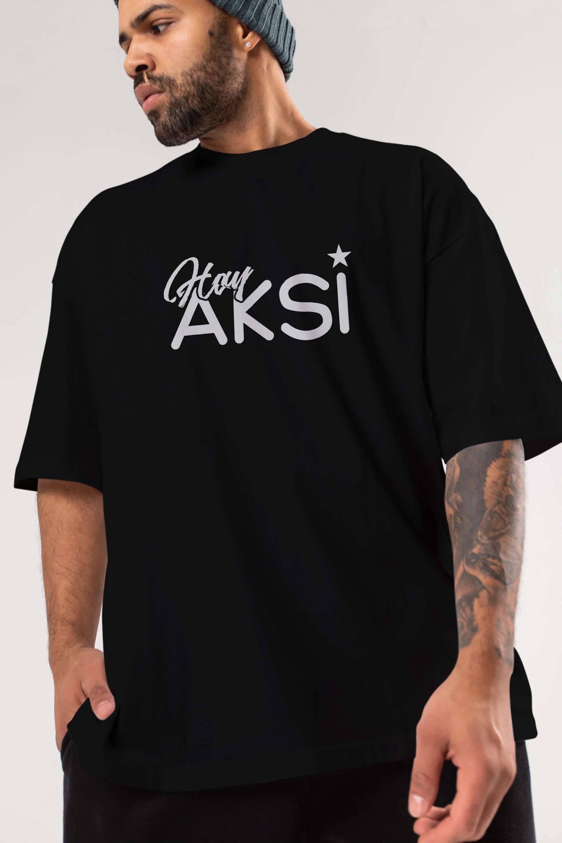 Hay Aksi Ön Baskılı Oversize t-shirt %100 pamuk Erkek Kadın Unisex