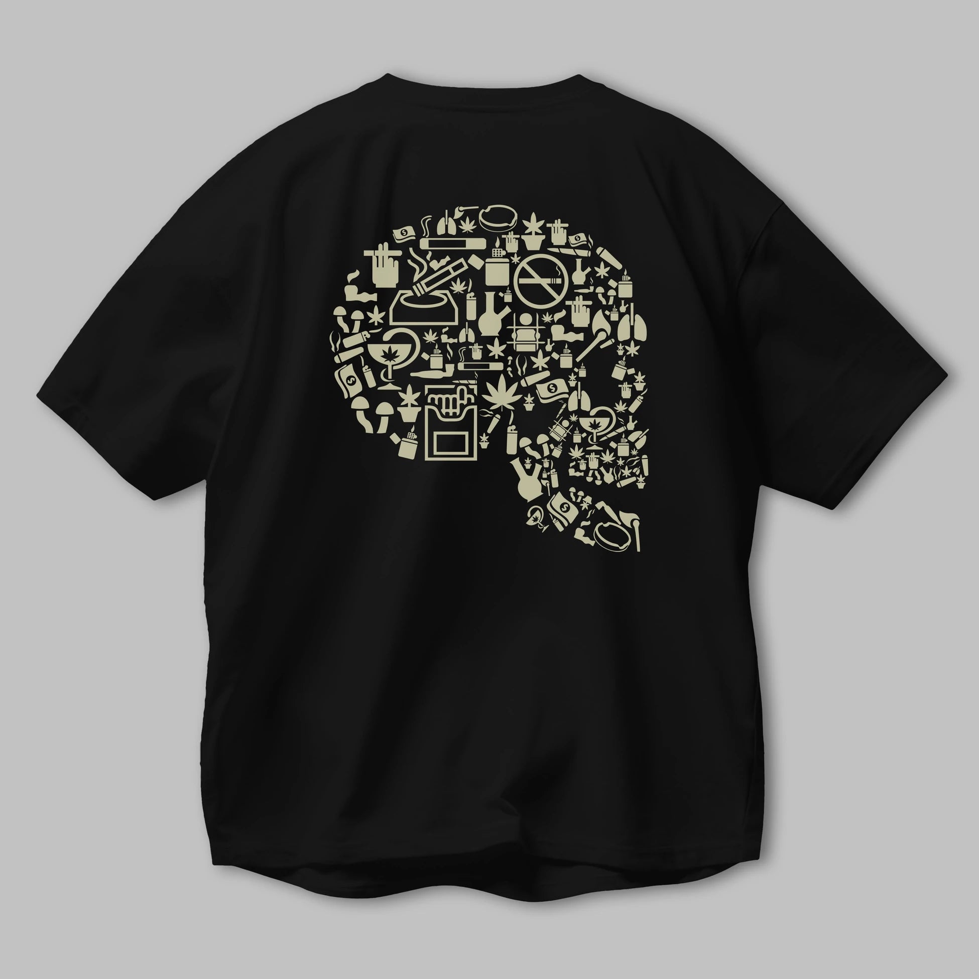 Smoking Kills Arka Baskılı Oversize t-shirt %100 pamuk Erkek Kadın Unisex