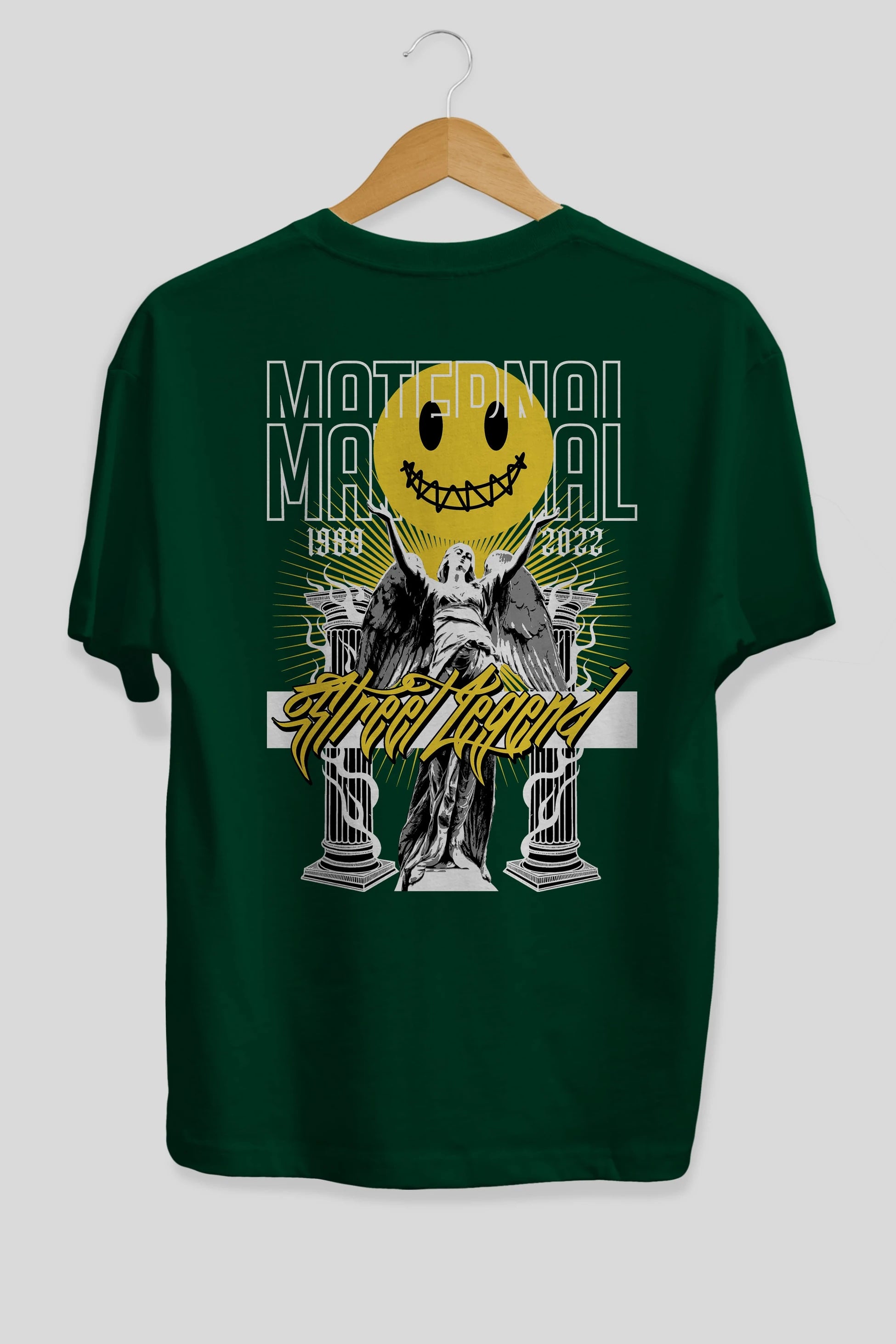 Maternal Street Legend Arka Baskılı Oversize t-shirt Erkek Kadın Unisex
