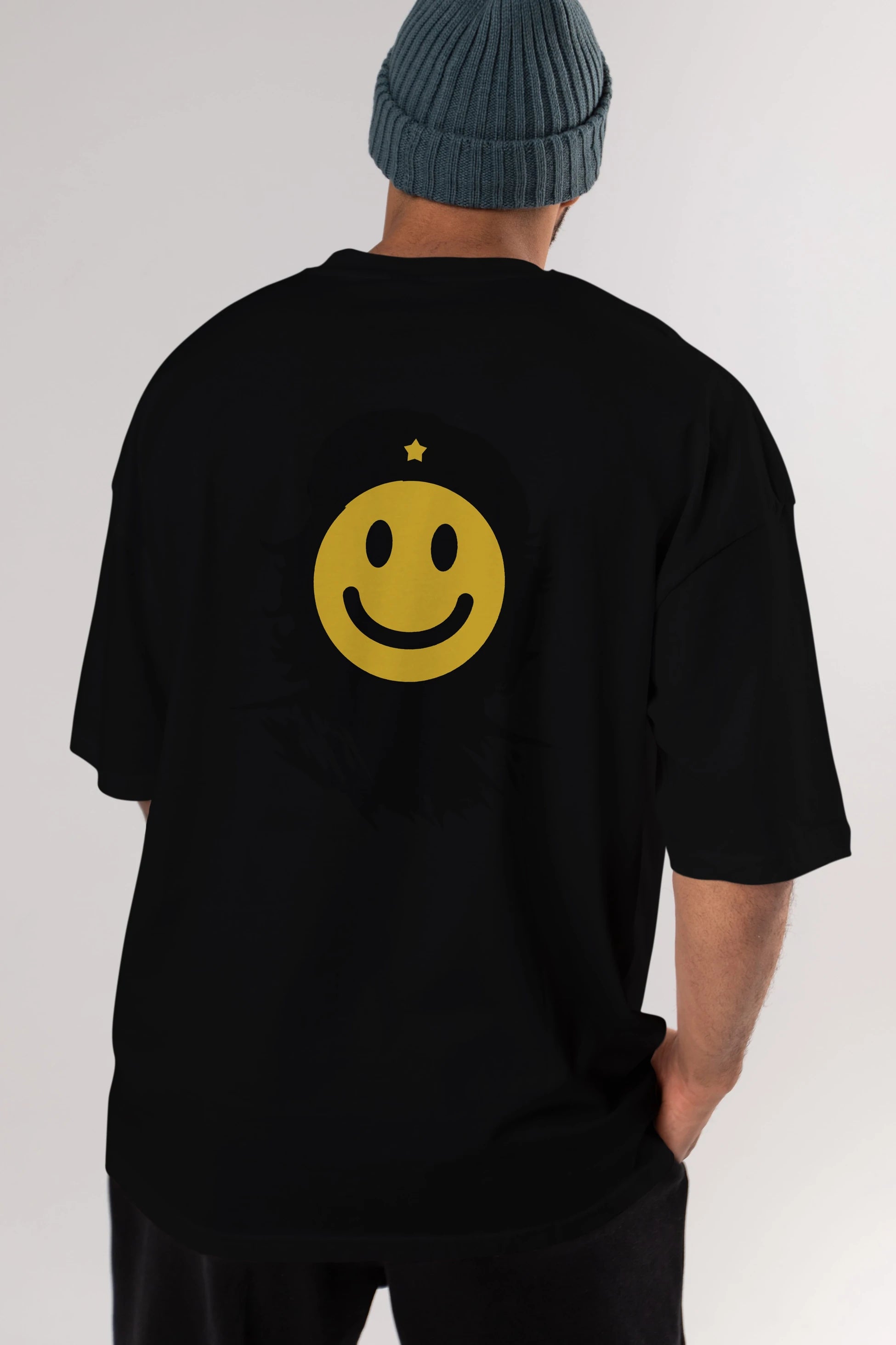 Che Smile Arka Baskılı Oversize t-shirt %100 pamuk Erkek Kadın Unisex