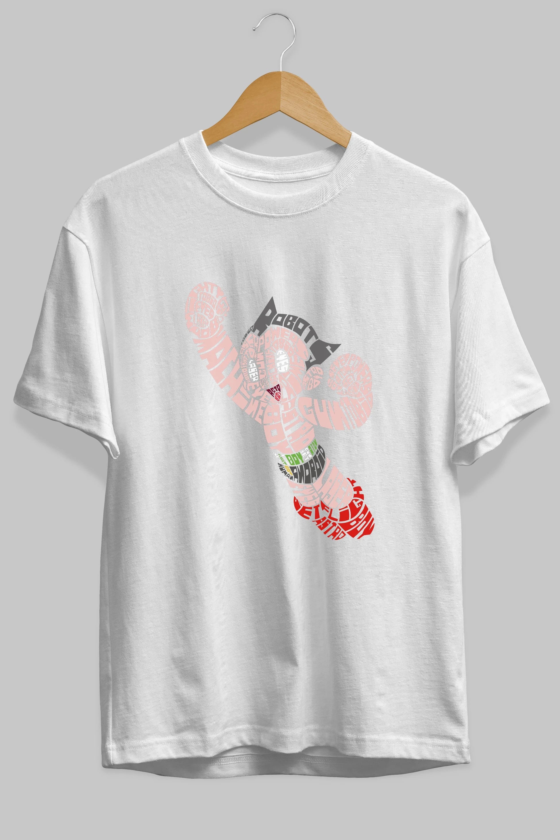 Astroboy Ön Baskılı Oversize t-shirt %100 pamuk Erkek Kadın Unisex