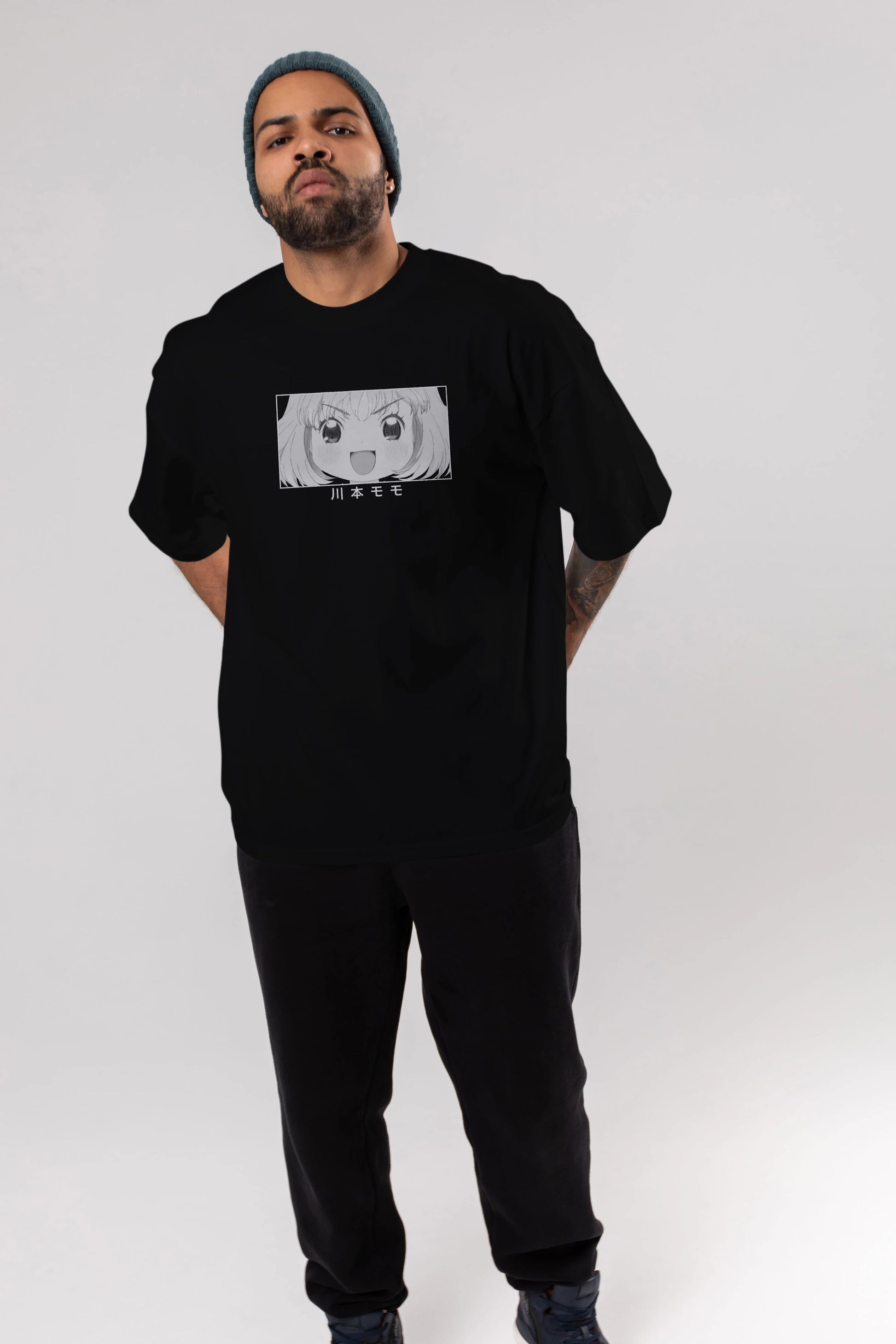 Momo Kawamoto 1 Anime Ön Baskılı Oversize t-shirt %100 pamuk Erkek Kadın Unisex
