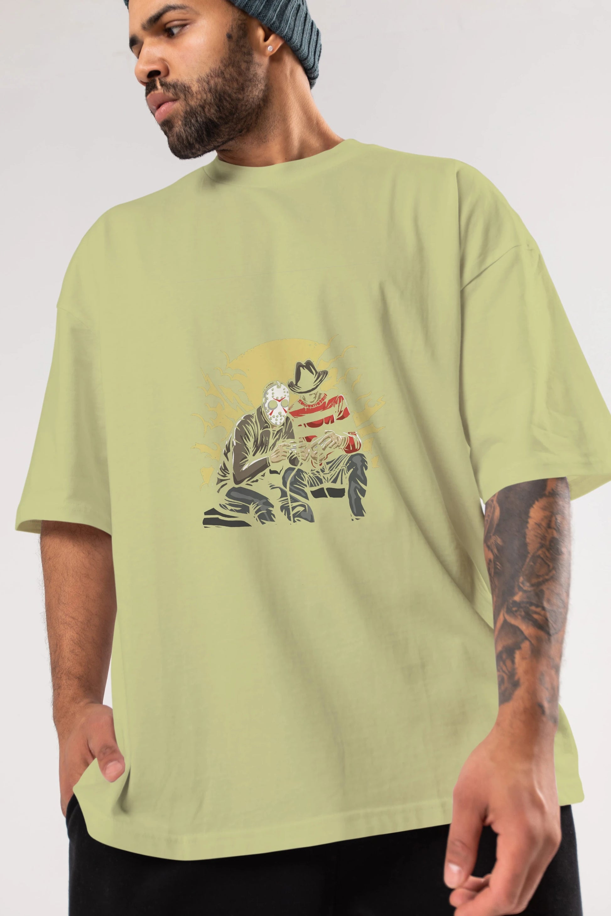 Dark Gamers Ön Baskılı Oversize t-shirt Erkek Kadın Unisex %100 Pamuk tişort