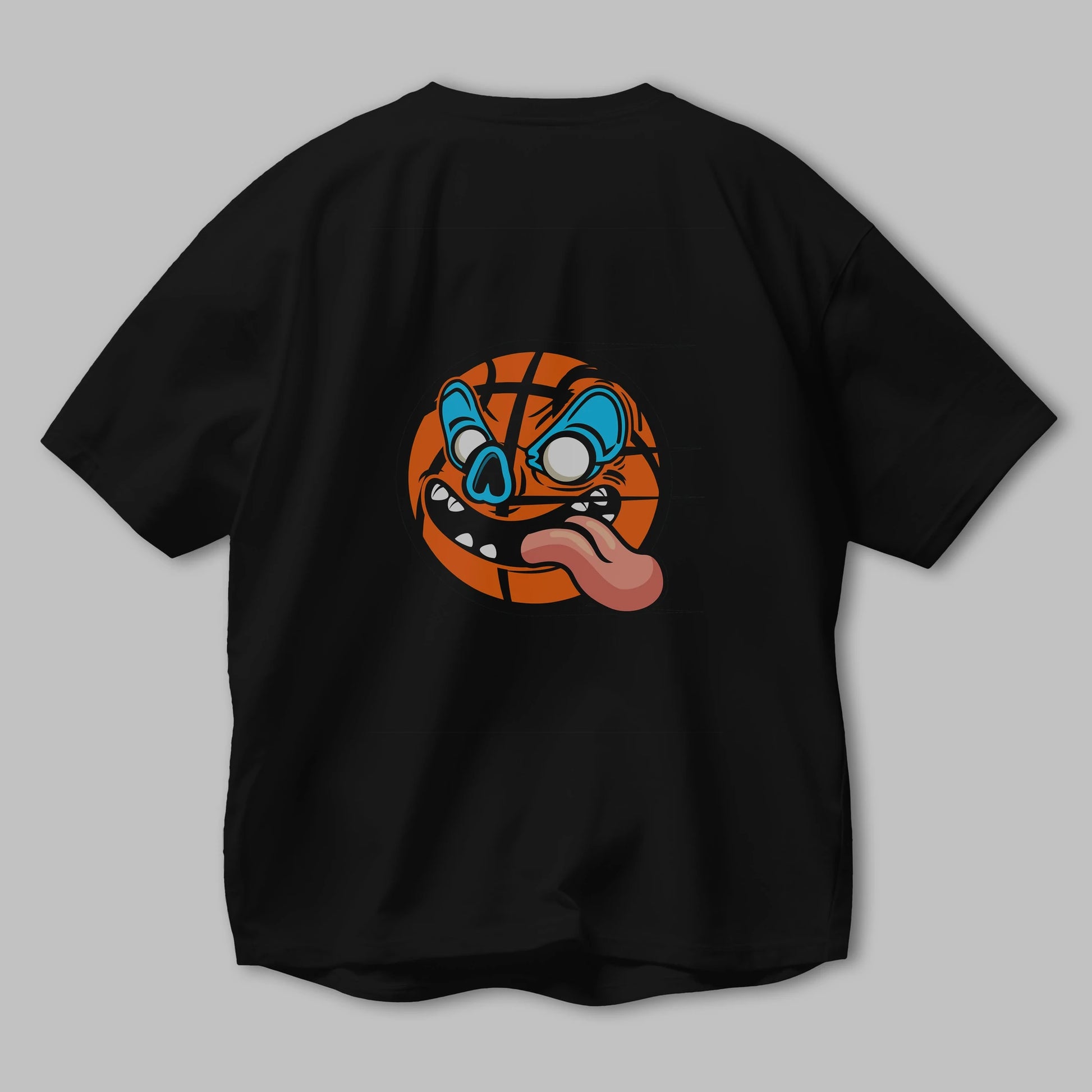 Basketball Arka Baskılı Oversize t-shirt Erkek Kadın Unisex %100 Pamuk tişort