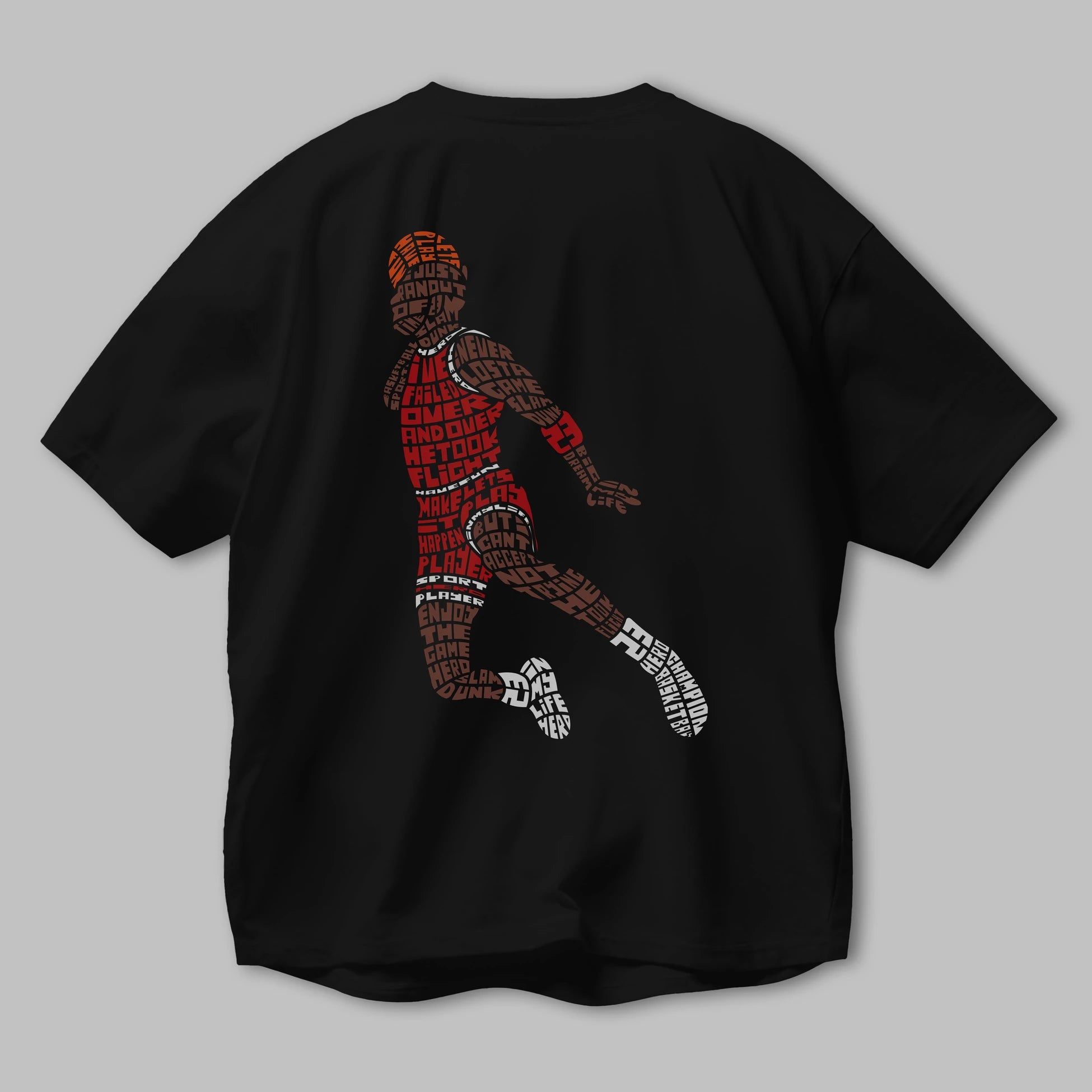 Slamdunk Arka Baskılı Oversize t-shirt %100 pamuk Erkek Kadın Unisex