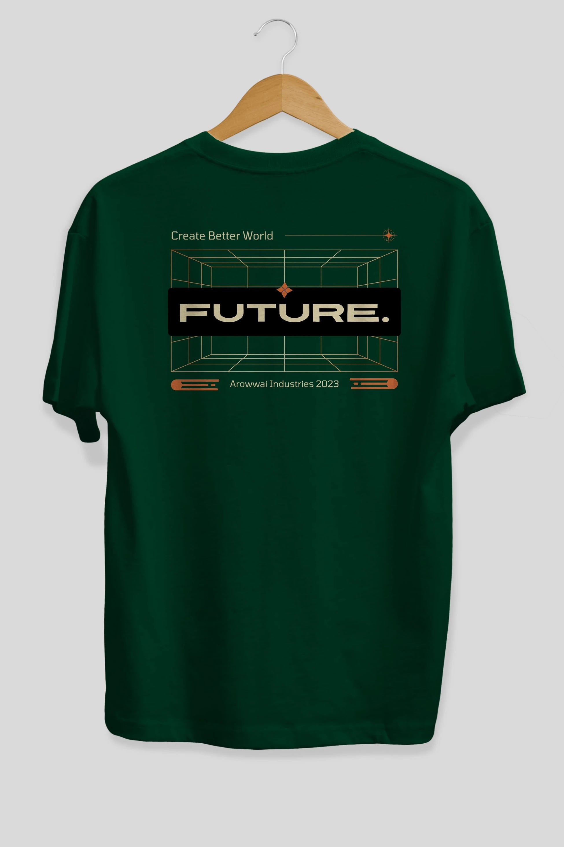 Future Arka Baskılı Oversize t-shirt Erkek Kadın Unisex