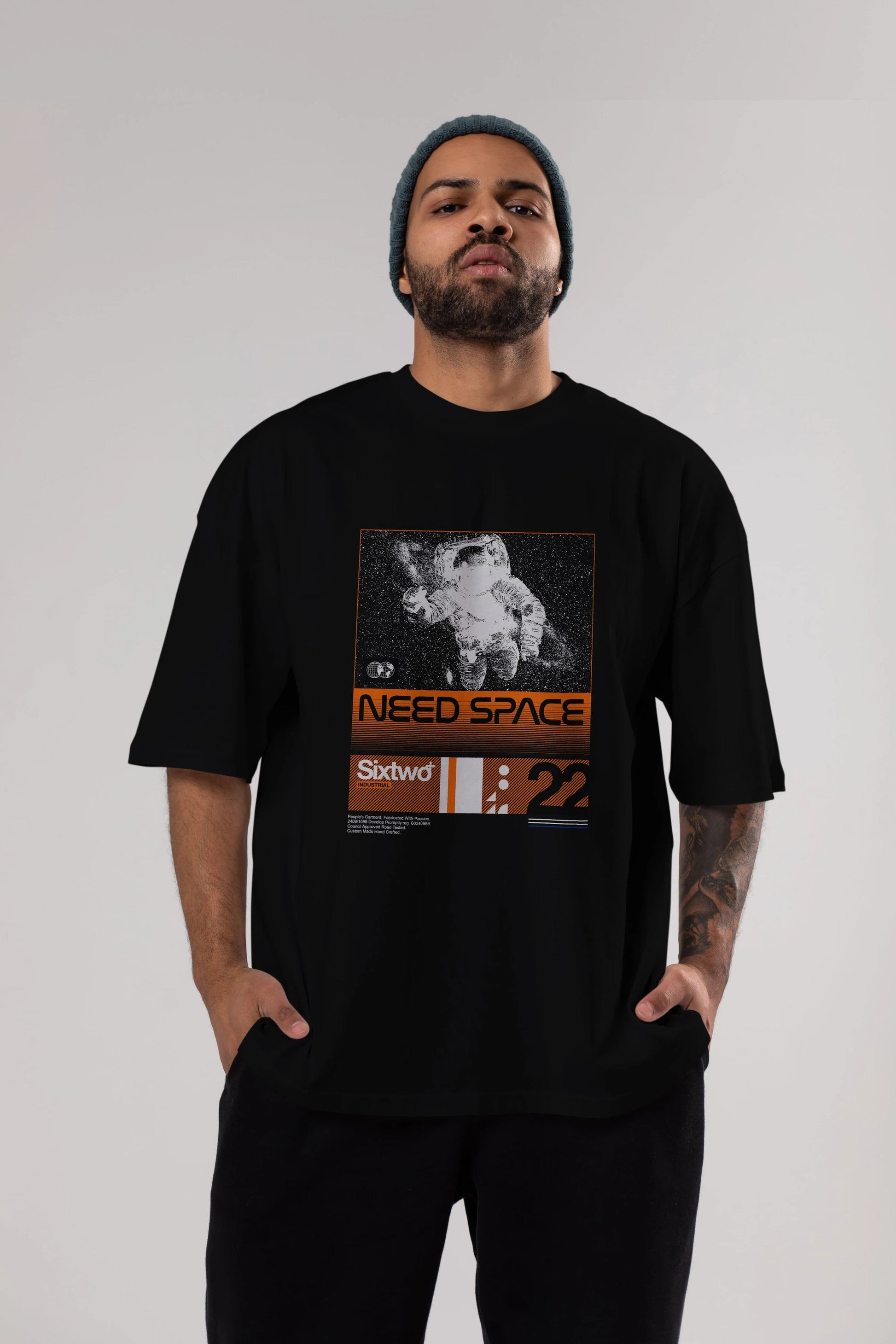 Need Space Ön Baskılı Oversize t-shirt Erkek Kadın Unisex