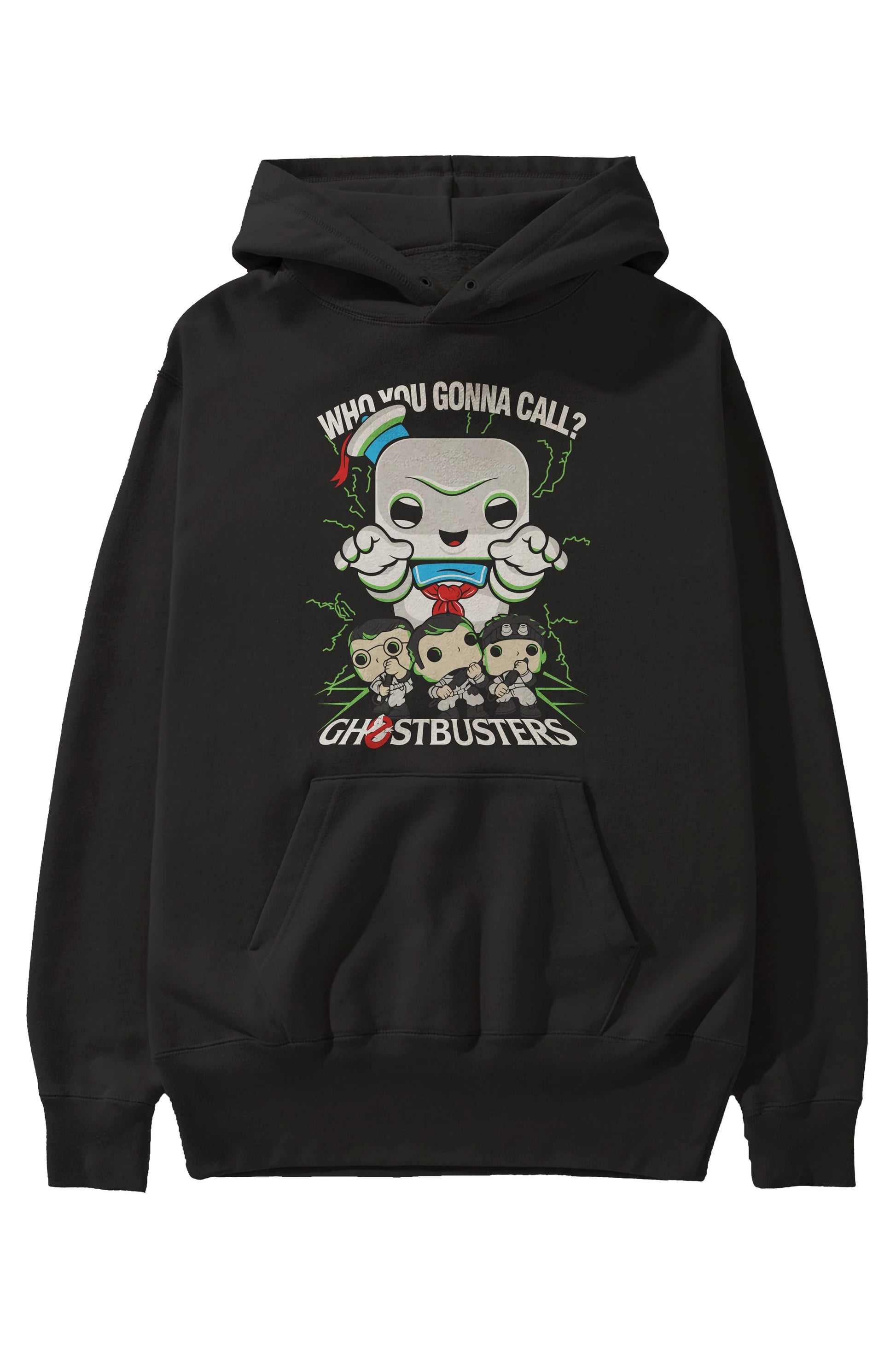Ghostbusters Ön Baskılı Hoodie Oversize Kapüşonlu Sweatshirt Erkek Kadın Unisex